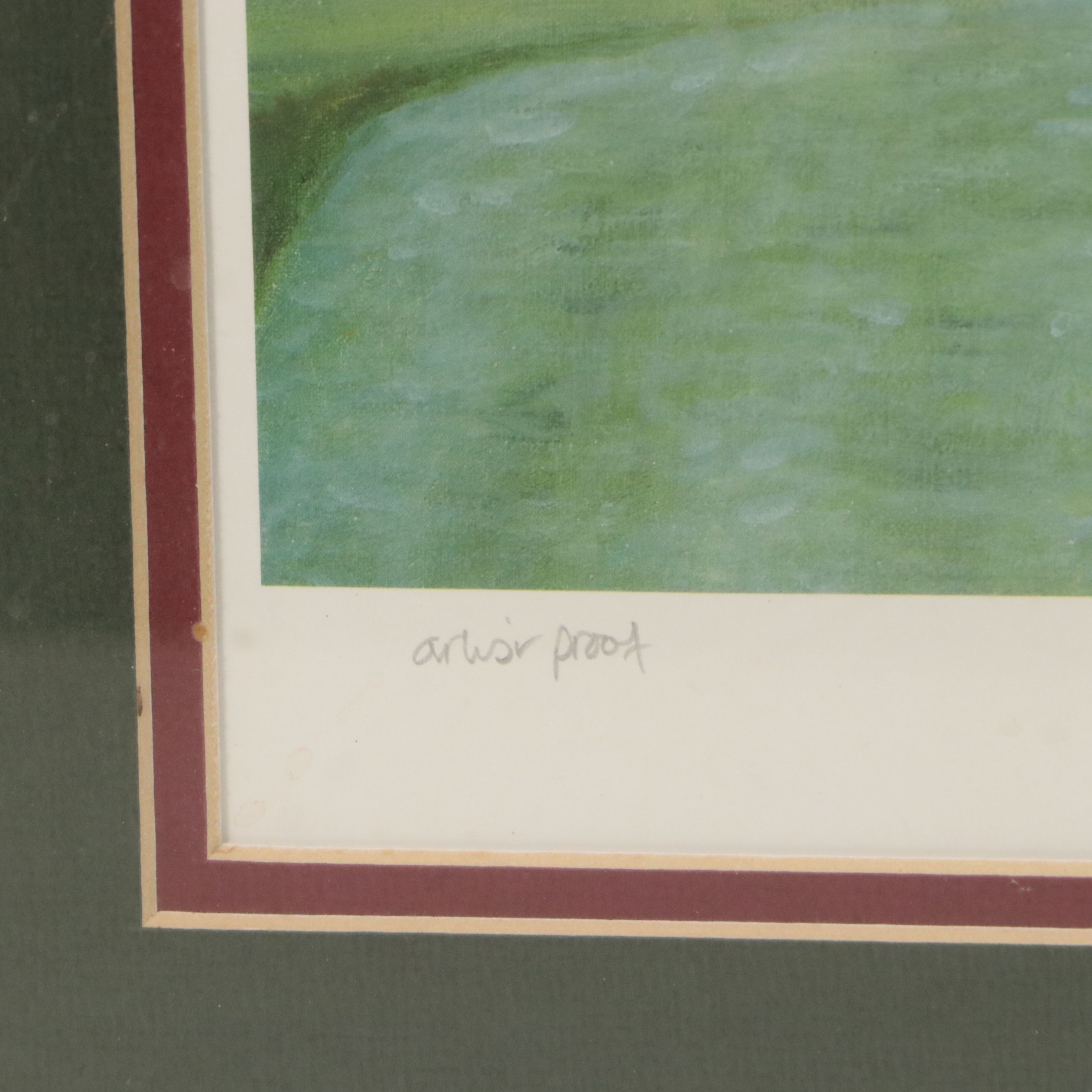 Simon Stallwood Offset Lithograph "12th green," Late 20th Century