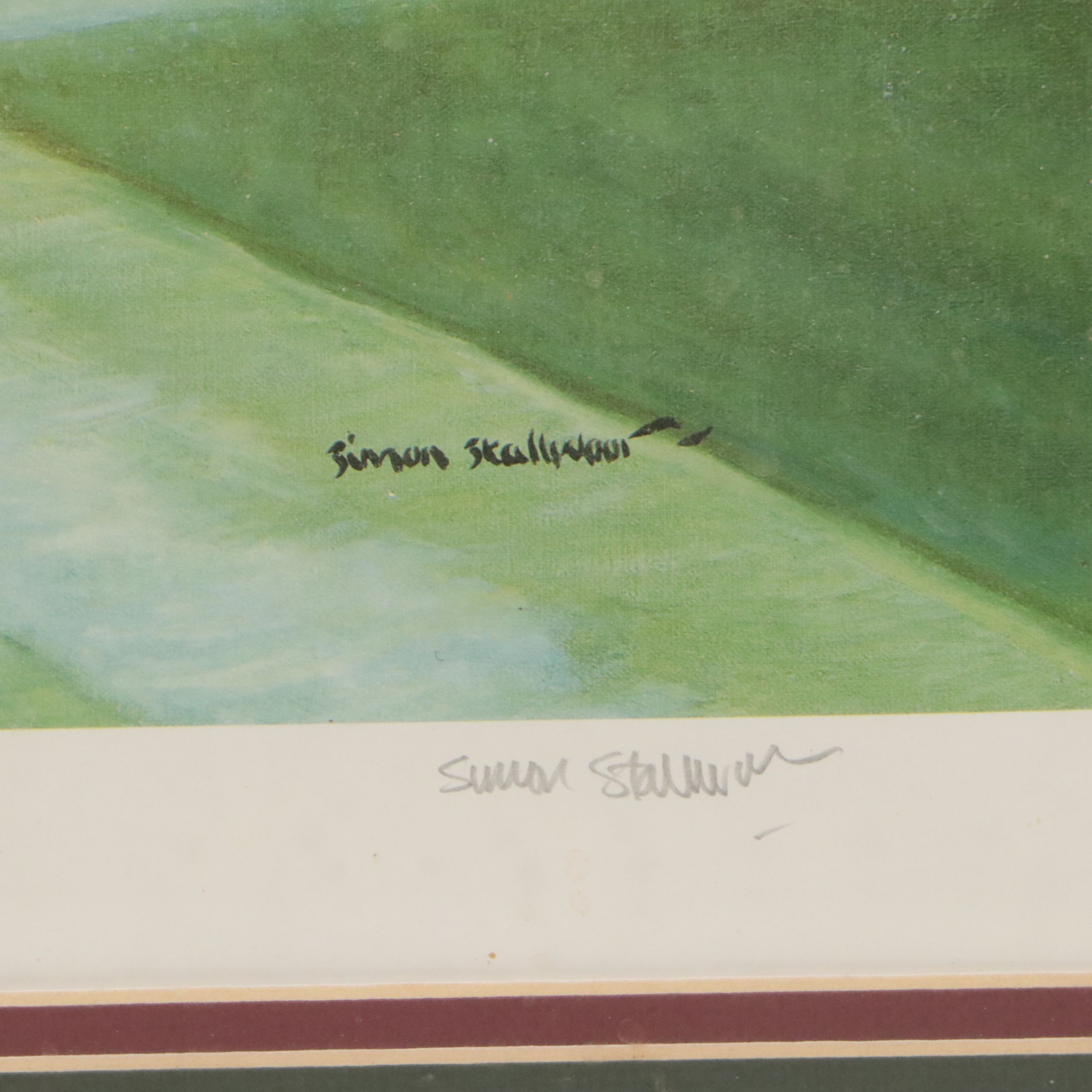 Simon Stallwood Offset Lithograph "12th green," Late 20th Century