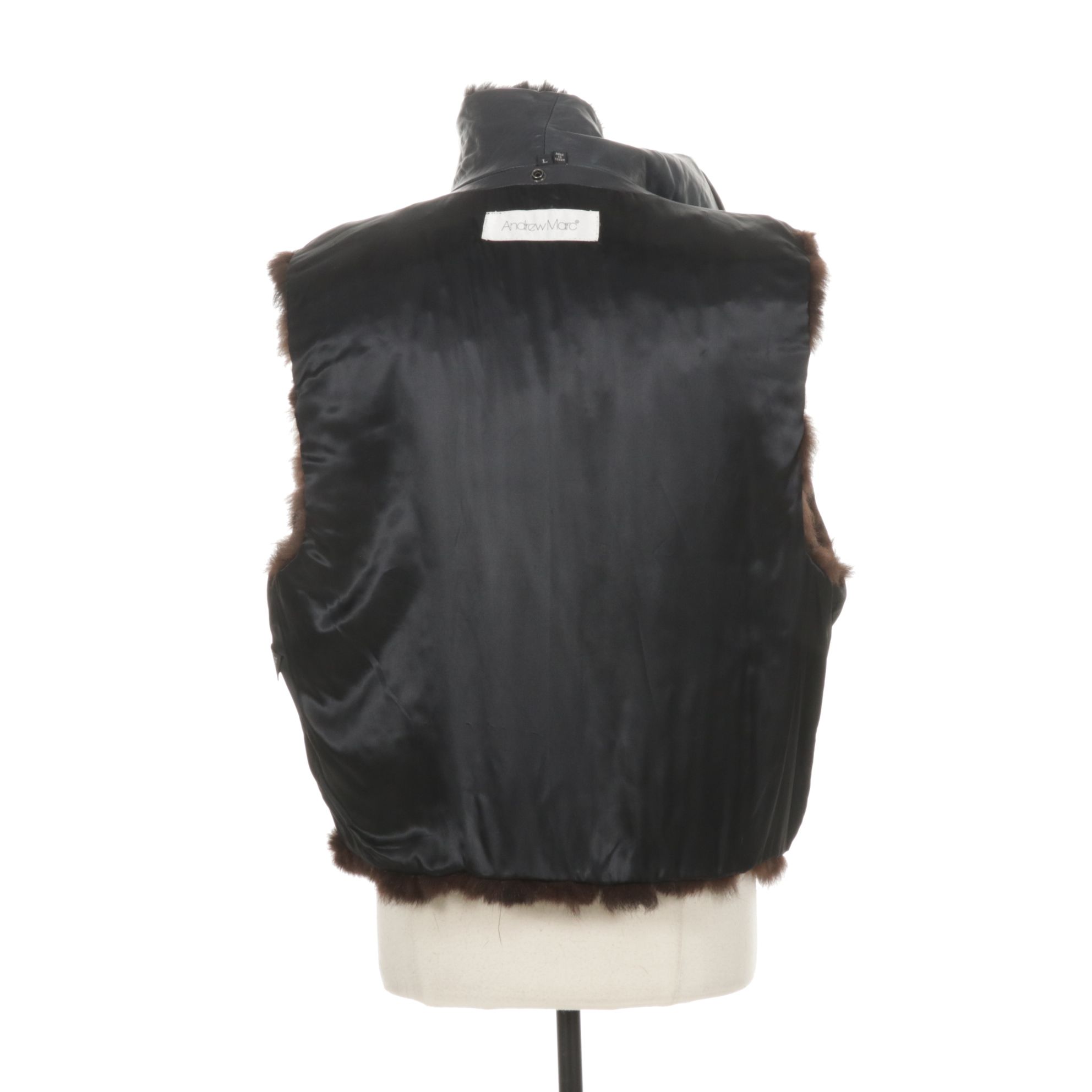 Andrew Marc Opossum Fur Vest