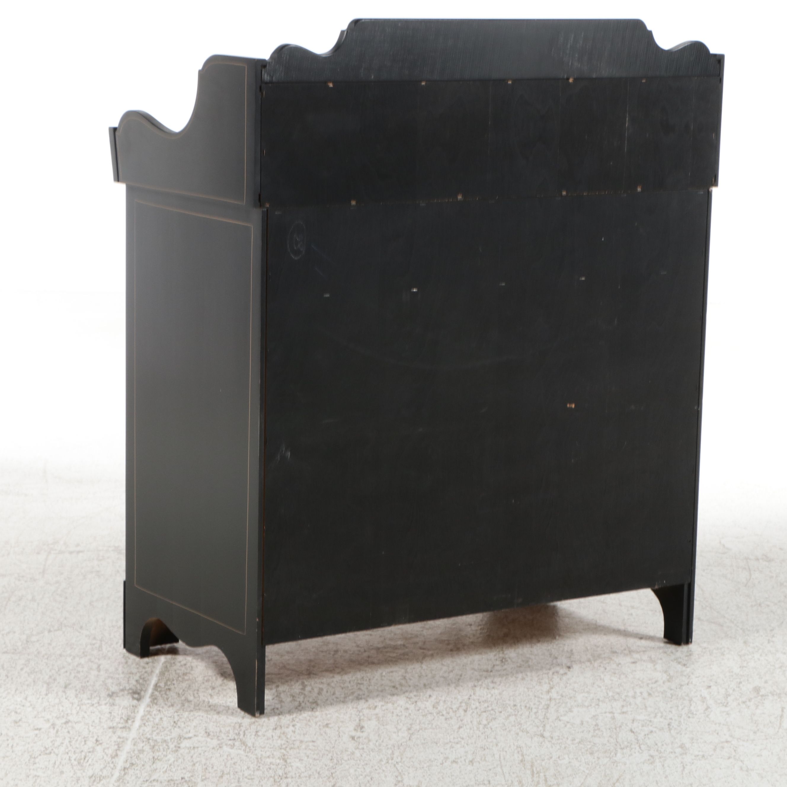 Ethan Allen Colonial Style Painted and Stencil-Decorated Dry Sink