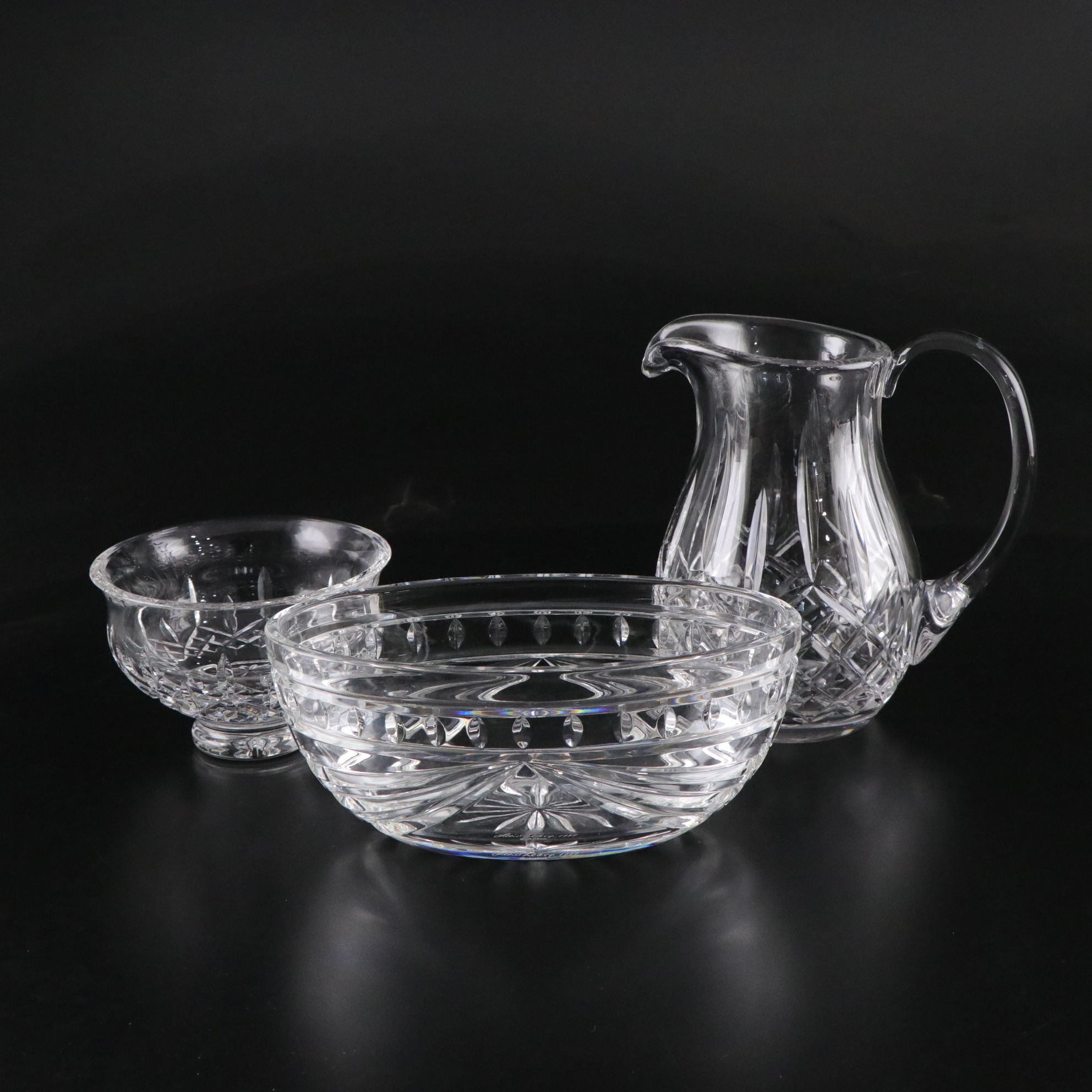 Waterford Crystal  Jim O'Leary Signed and Dated "Overture" Bowl and More