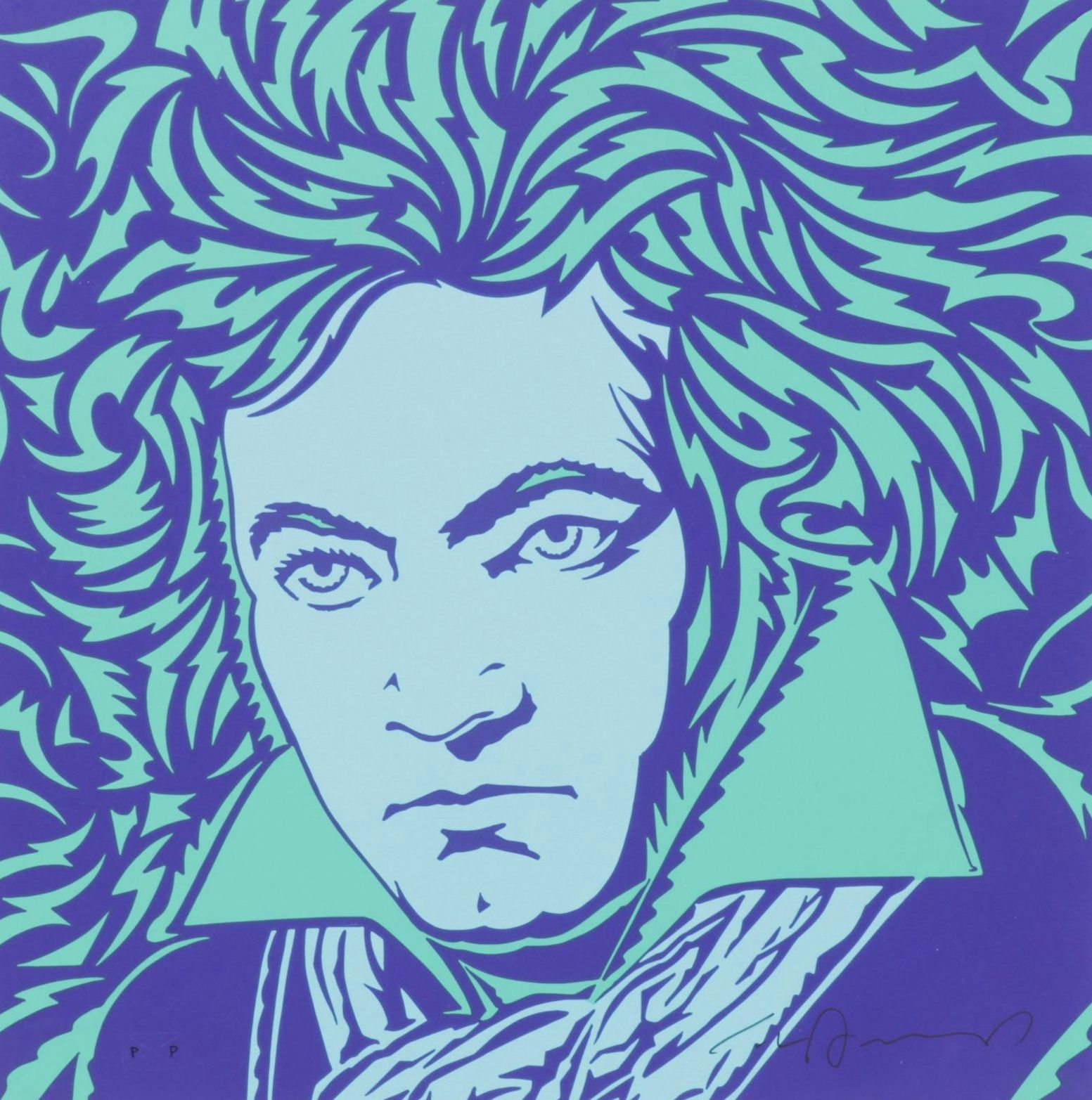 John Van Hamersveld Screenprint "Beethoven - Fidelio Edition", 2020