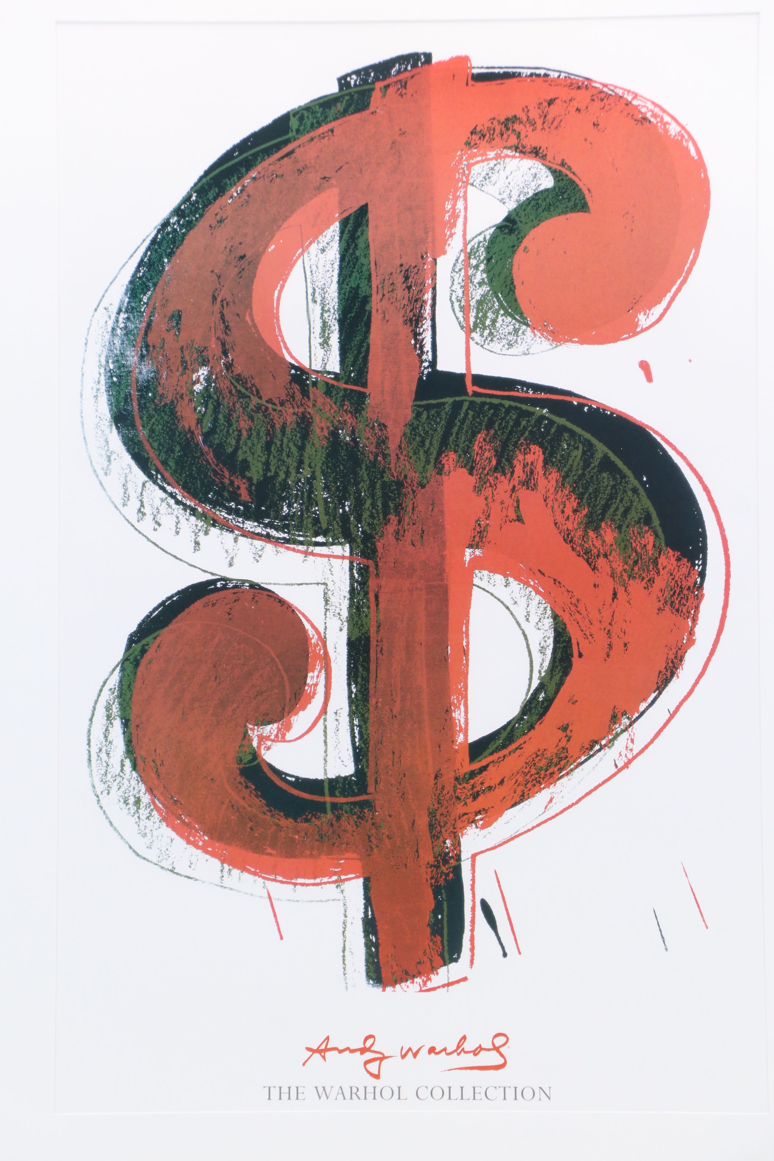 After Andy Warhol Offset Lithograph "Dollar Sign," Late 20th Century