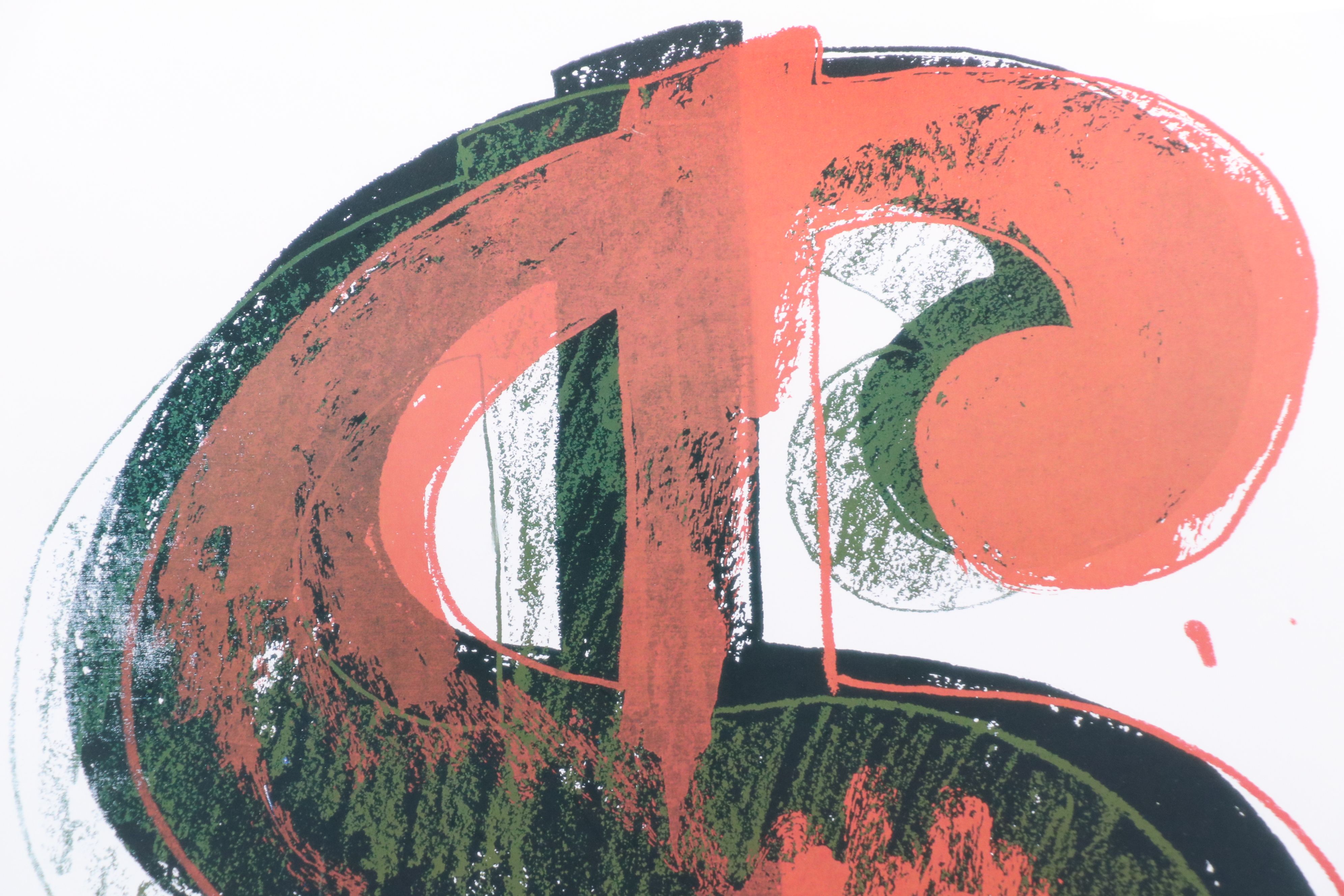 After Andy Warhol Offset Lithograph "Dollar Sign," Late 20th Century