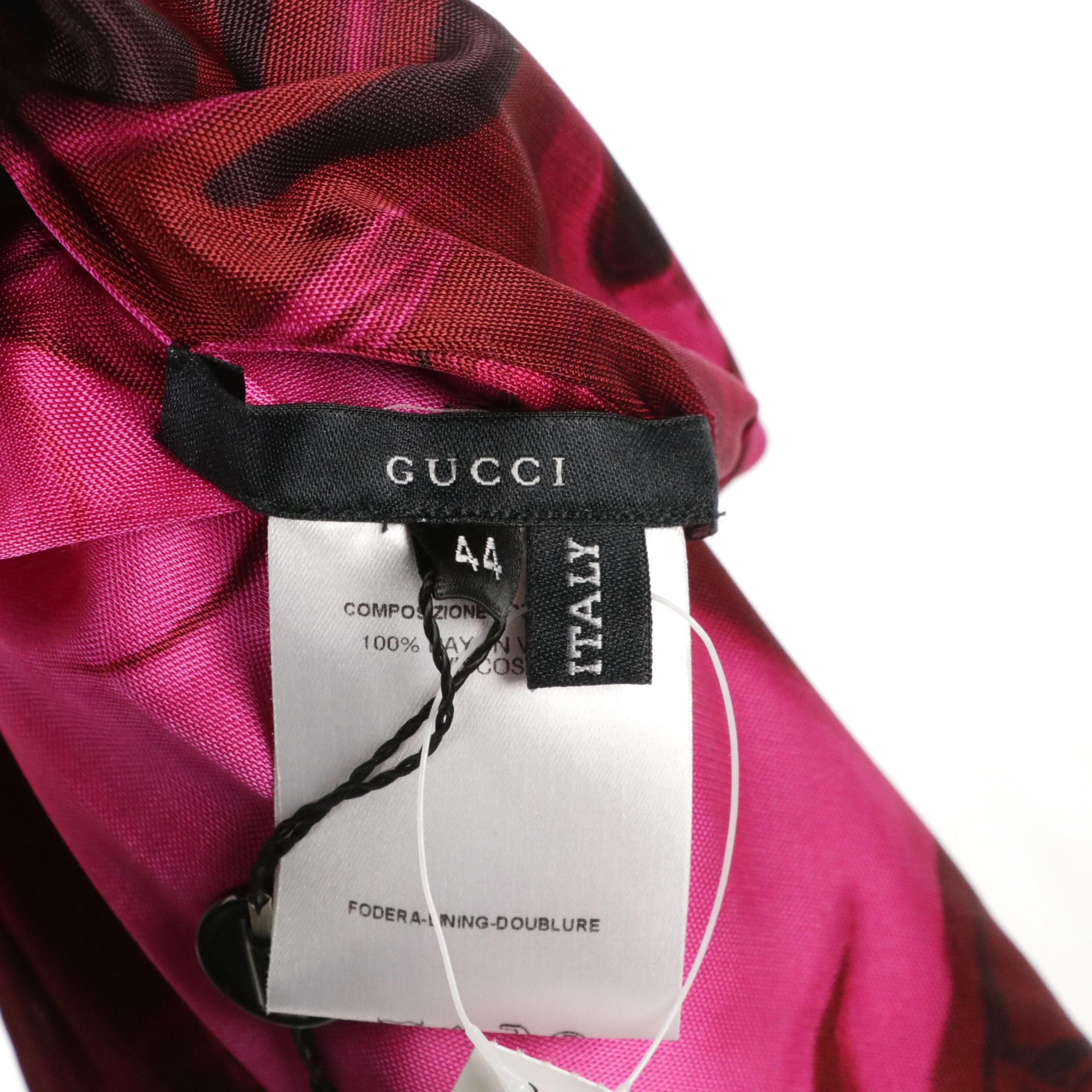 Gucci Two-Piece Halter Top and Ruched Skirt Set with Tags