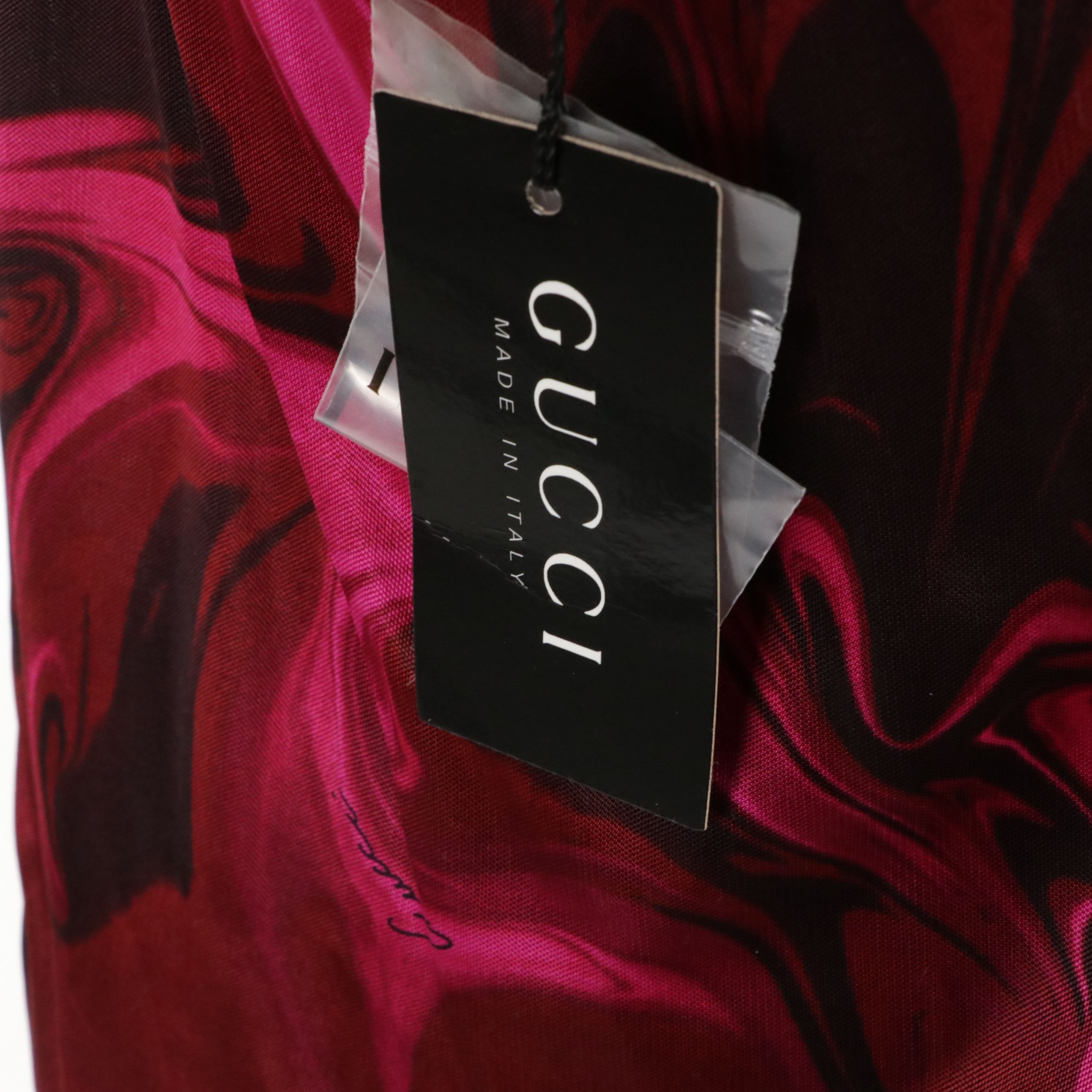 Gucci Two-Piece Halter Top and Ruched Skirt Set with Tags