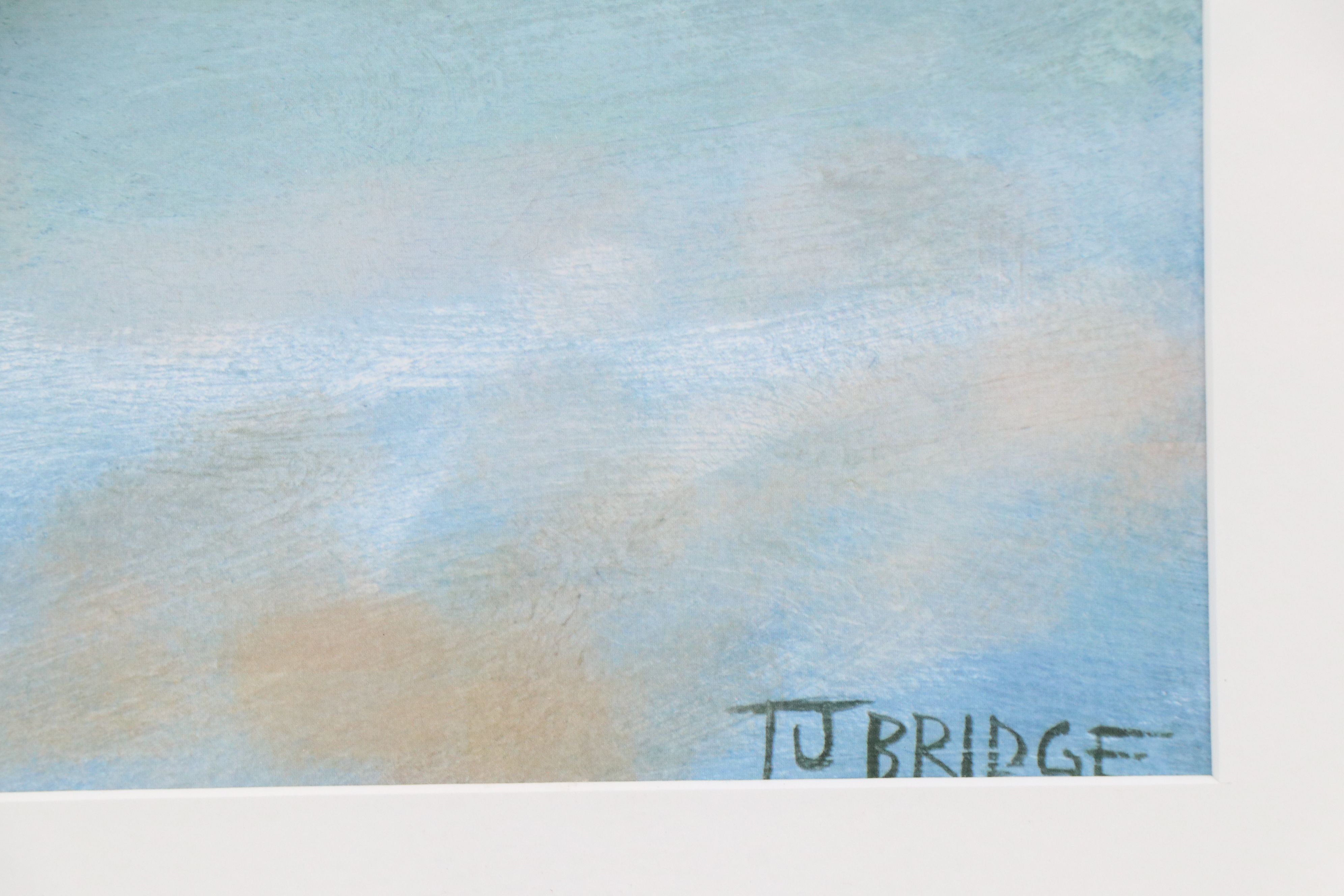 T. J. Bridge Offset Lithographs of Impressionistic Landscapes, Late 20th Century