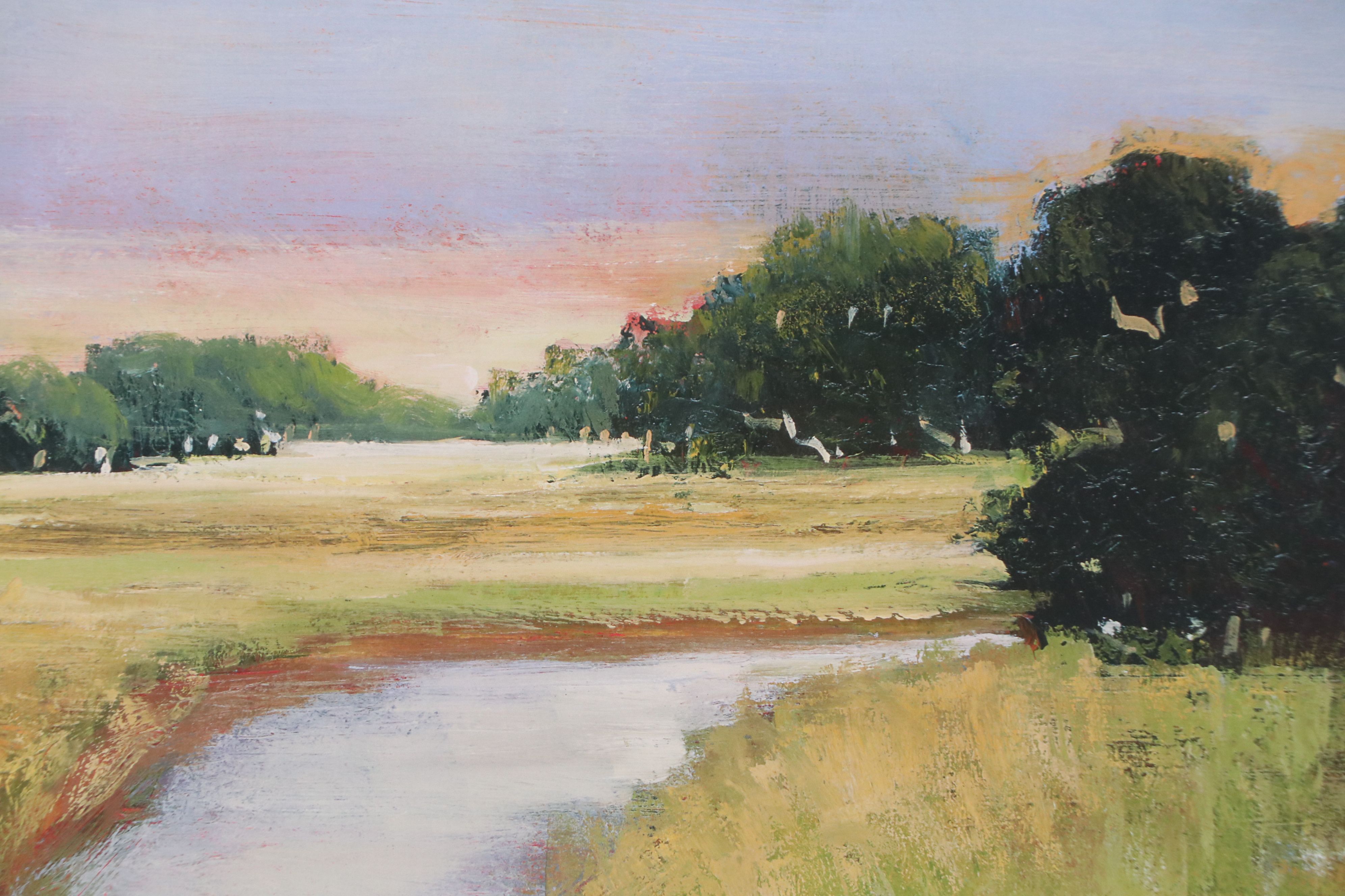 T. J. Bridge Offset Lithographs of Impressionistic Landscapes, Late 20th Century