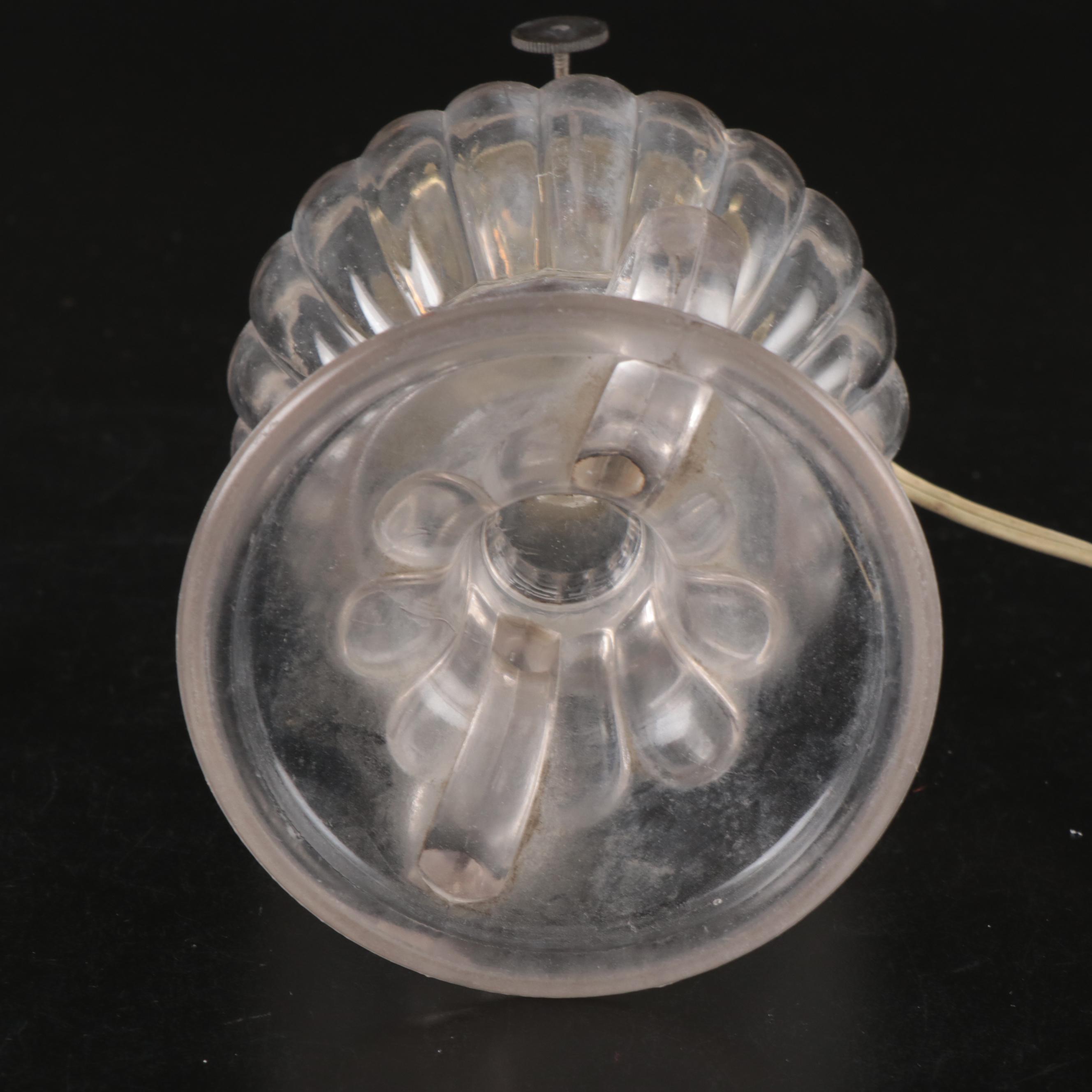 Pair of EAPG Oil Lamps with French Adapters, Converted Mid-20th Century