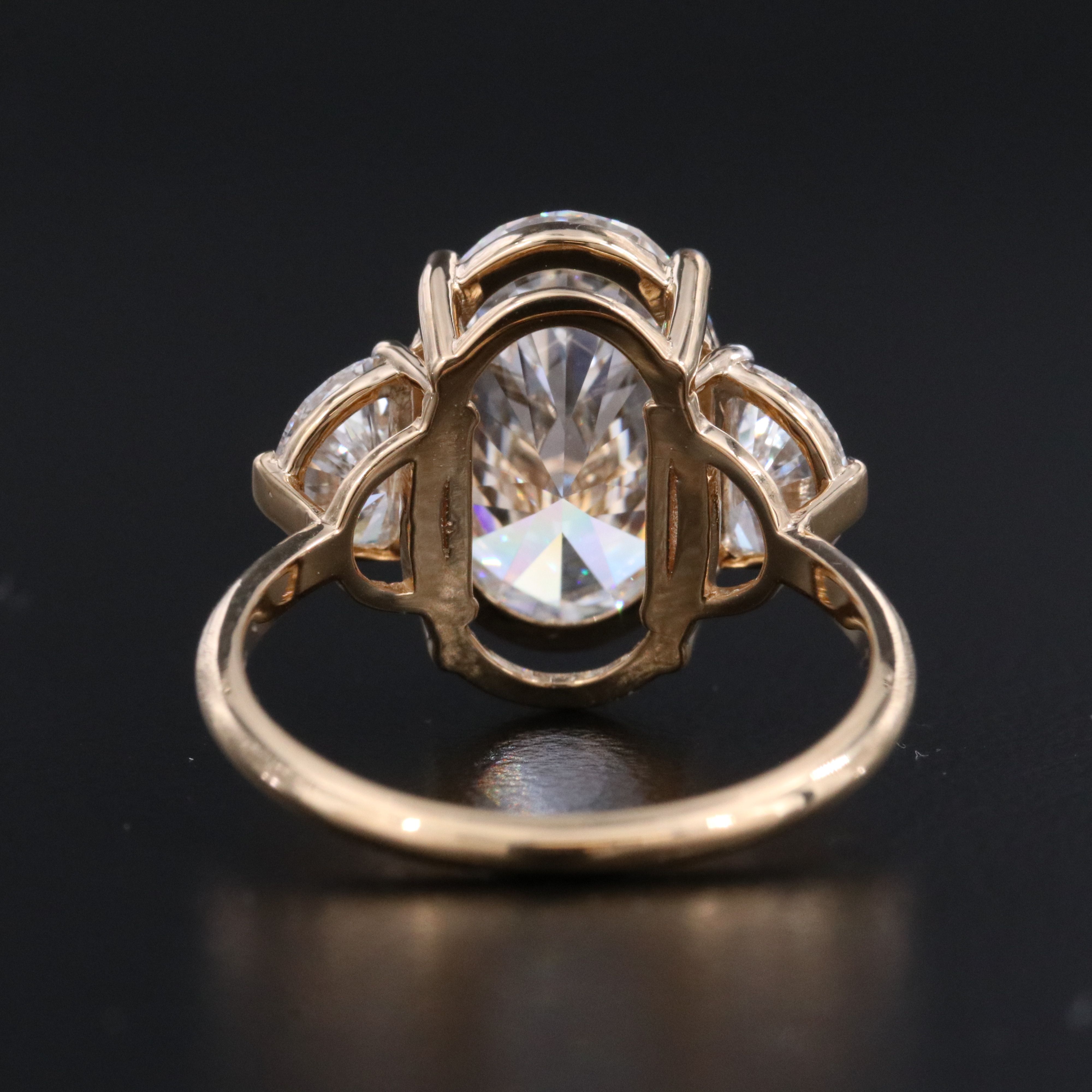 18K 4.89 CTW Lab Grown Diamond Ring with IGI Report