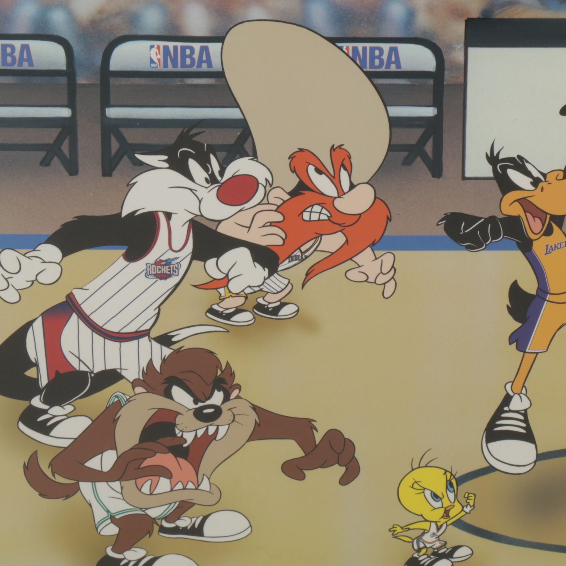 Offset Lithograph After Robert McKimson "All-Star Toon Tip-Off"