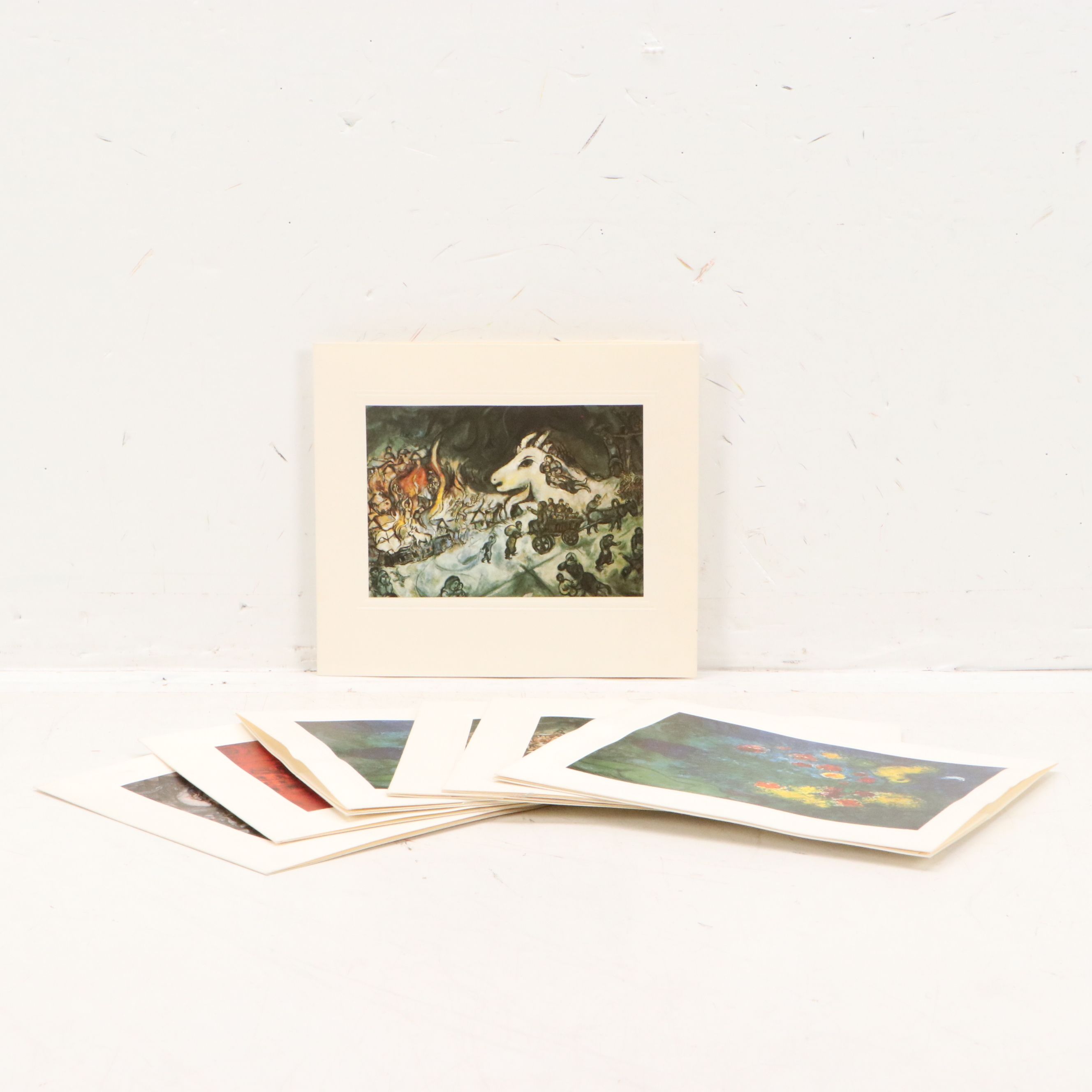 Maeght Éditeur After Marc Chagall Offset Lithograph Greeting Cards, 1967