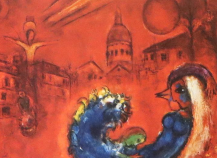 Maeght Éditeur After Marc Chagall Offset Lithograph Greeting Cards, 1967