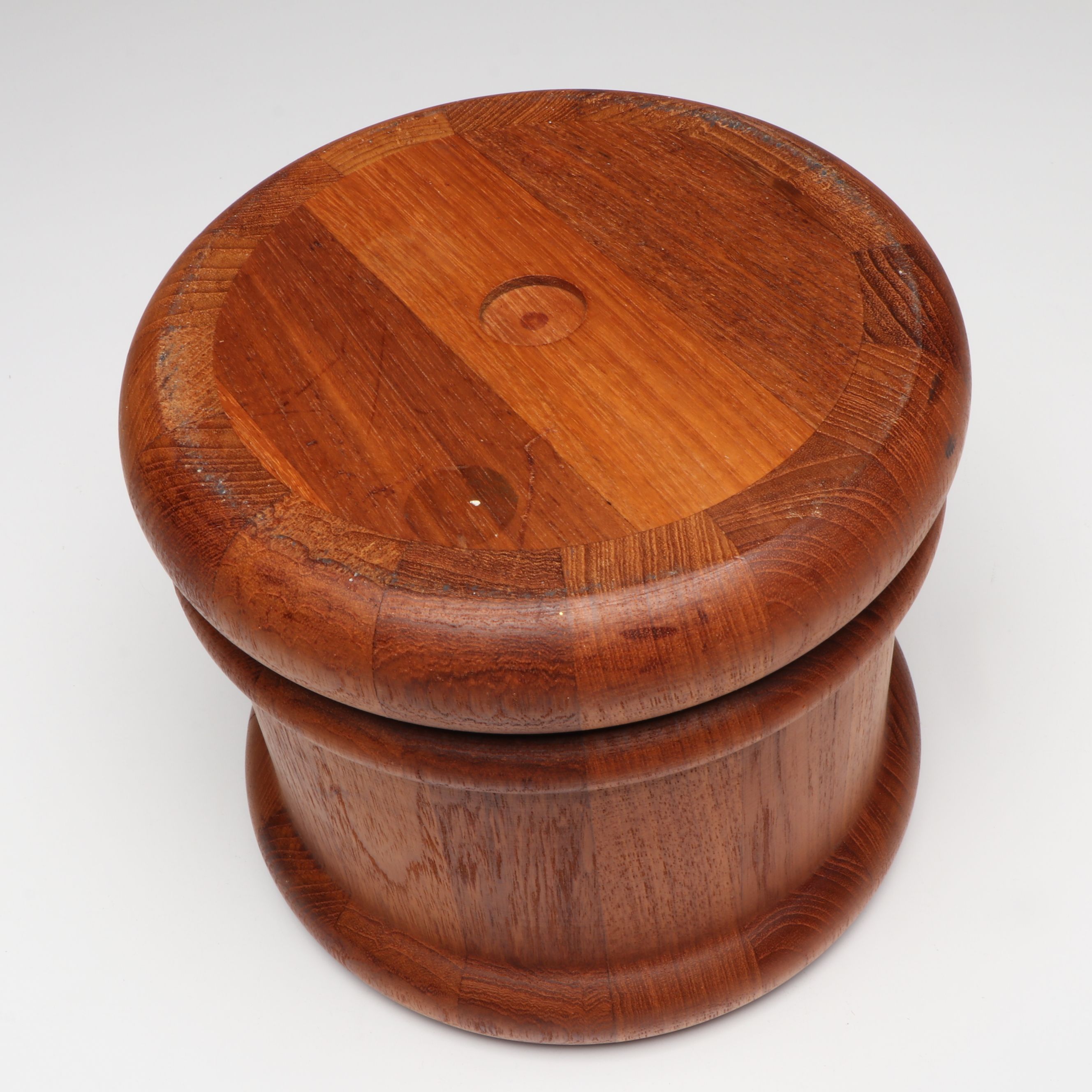 Danish Mid Century Modern Teak Ice Bucket, Mid to Late 20th Century