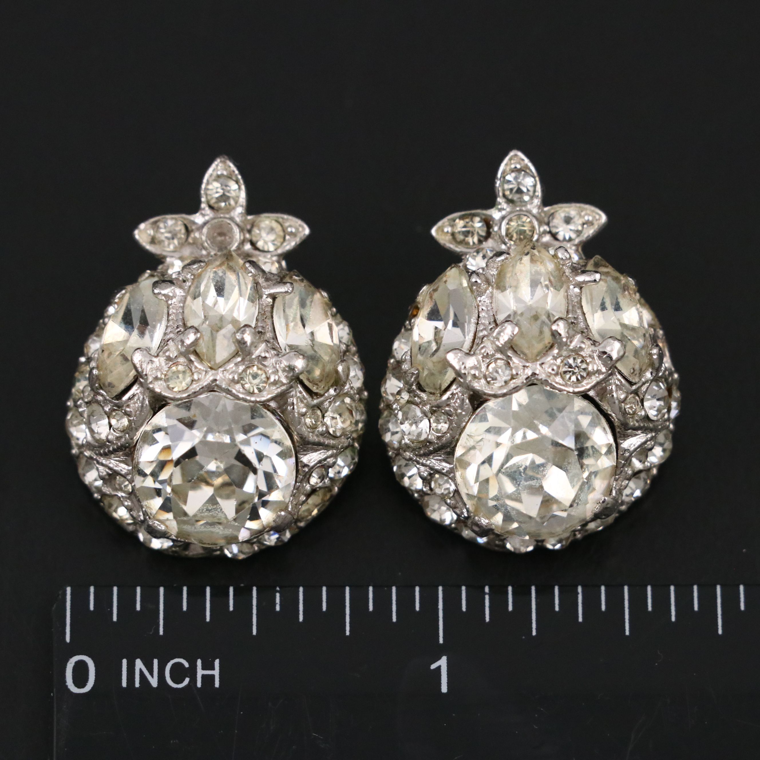 Eisenberg Ice Earrings Featured in Vintage Rhinestone Jewelry