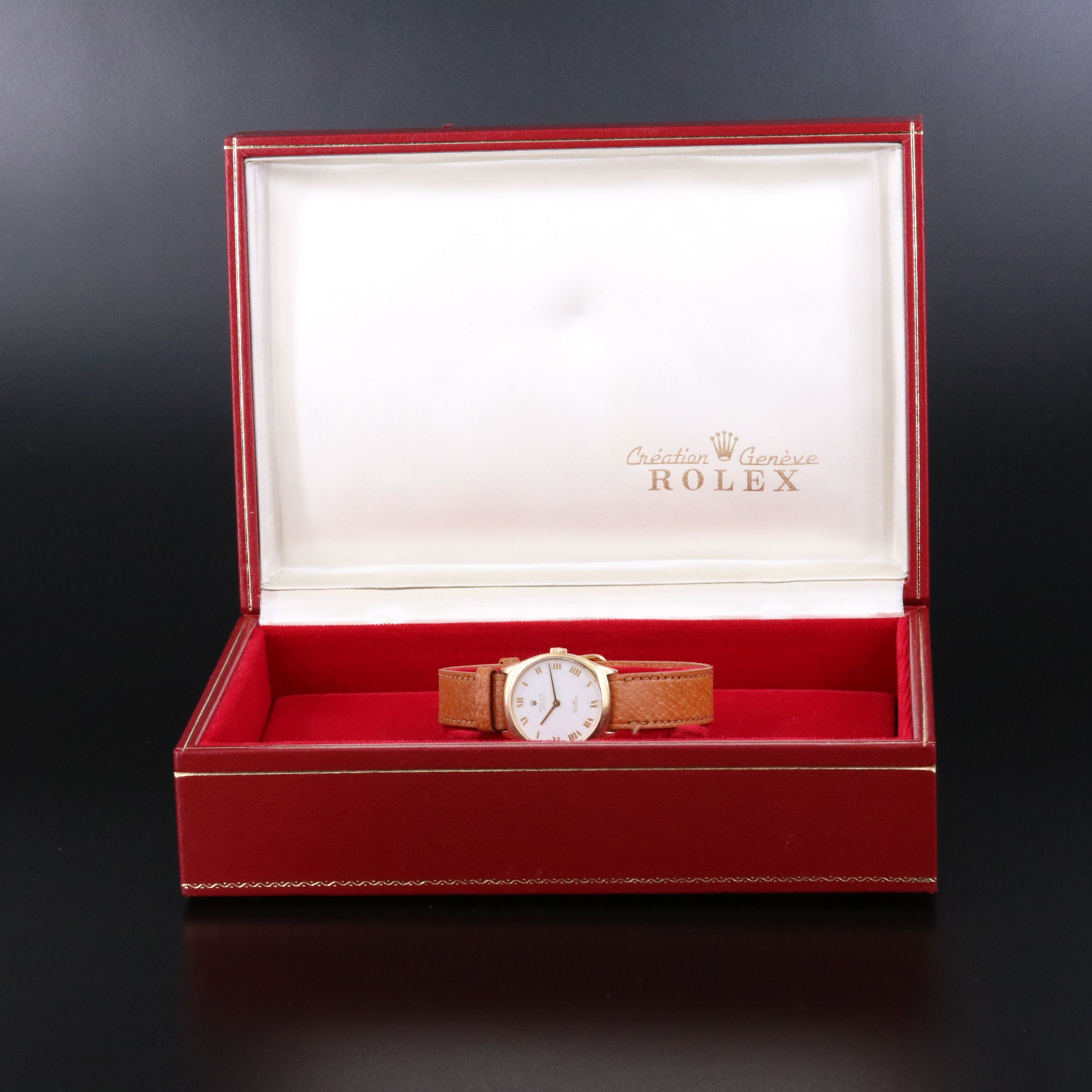 Rolex Cellini ref.4129 18K Vintage Watch c.1975