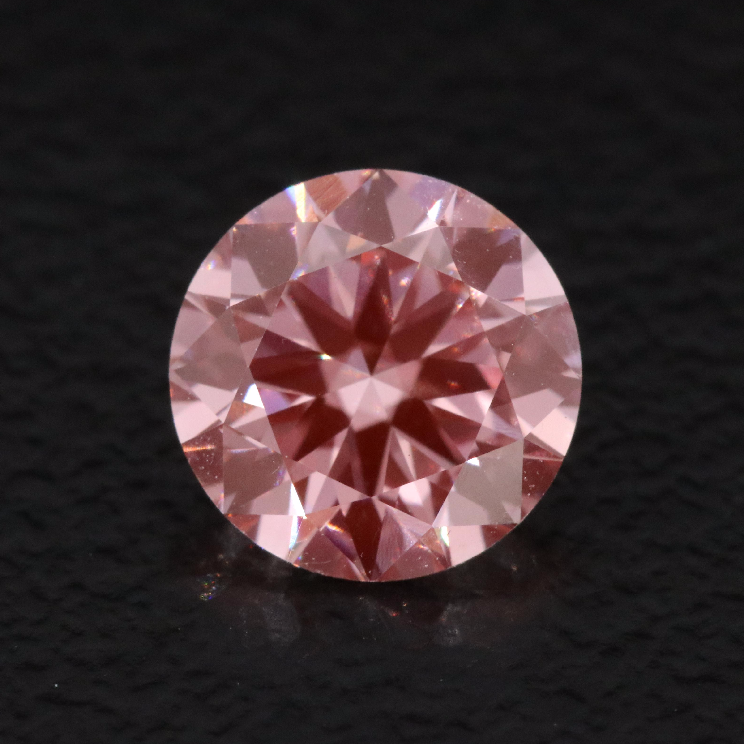Loose 1.06 CT Lab Grown Fancy Pink Diamond with IGI Report