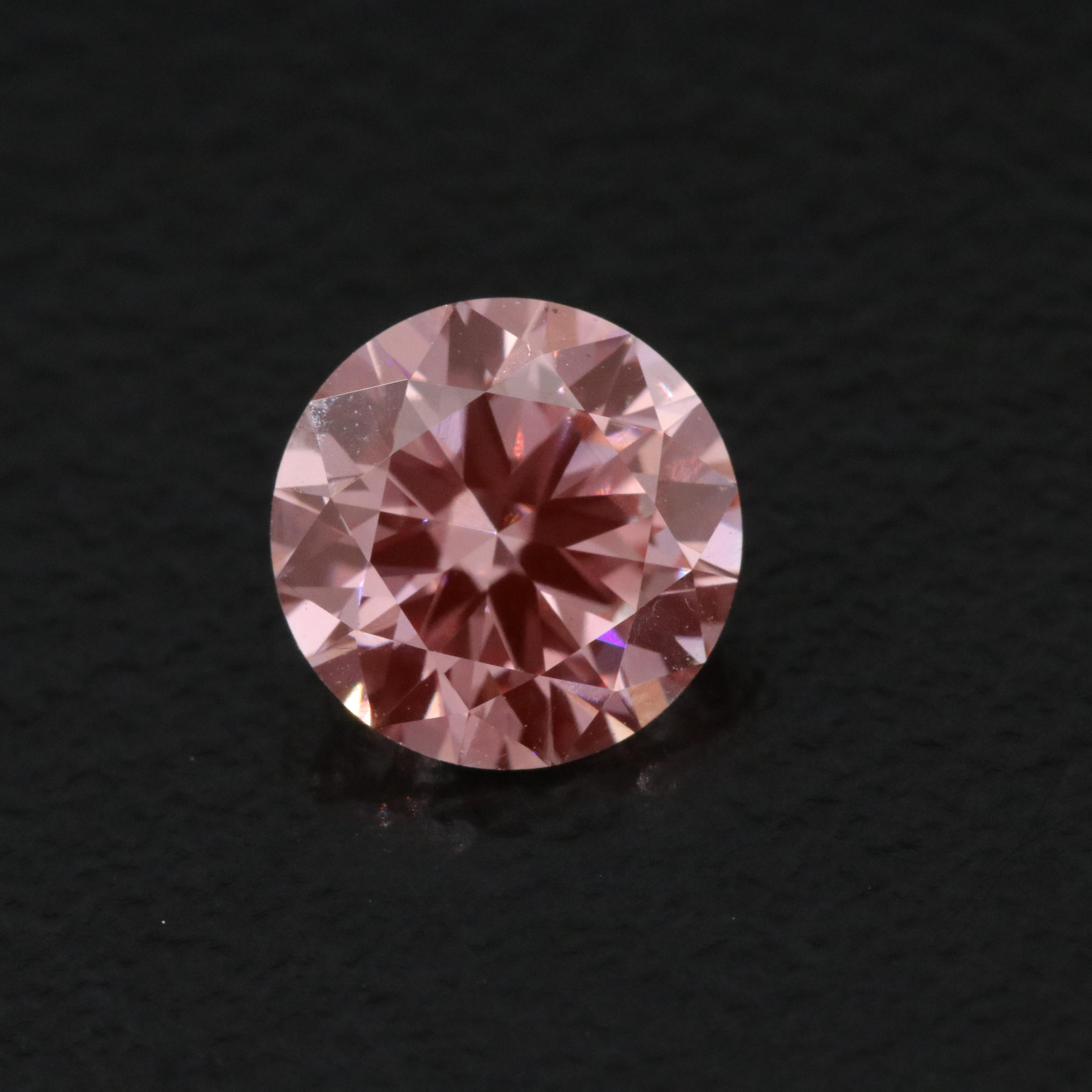 Loose 1.06 CT Lab Grown Fancy Pink Diamond with IGI Report