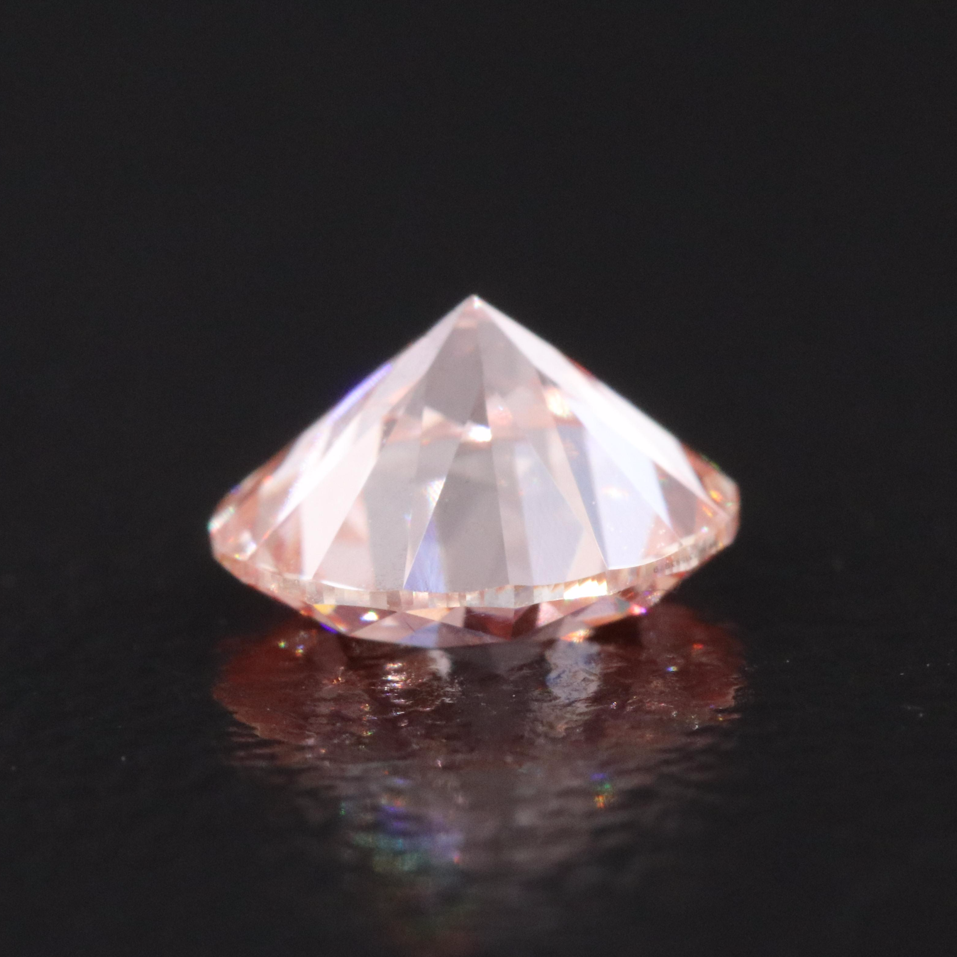 Loose 1.06 CT Lab Grown Fancy Pink Diamond with IGI Report