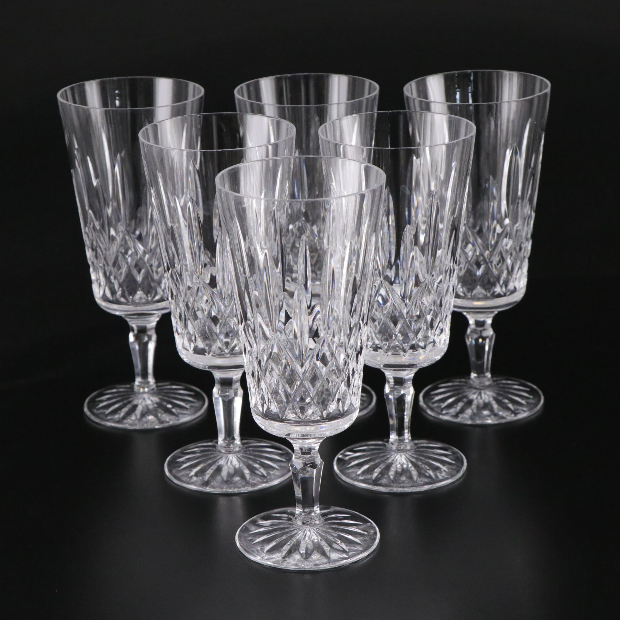 Waterford "Lismore" Crystal Tall Iced Tea Glasses