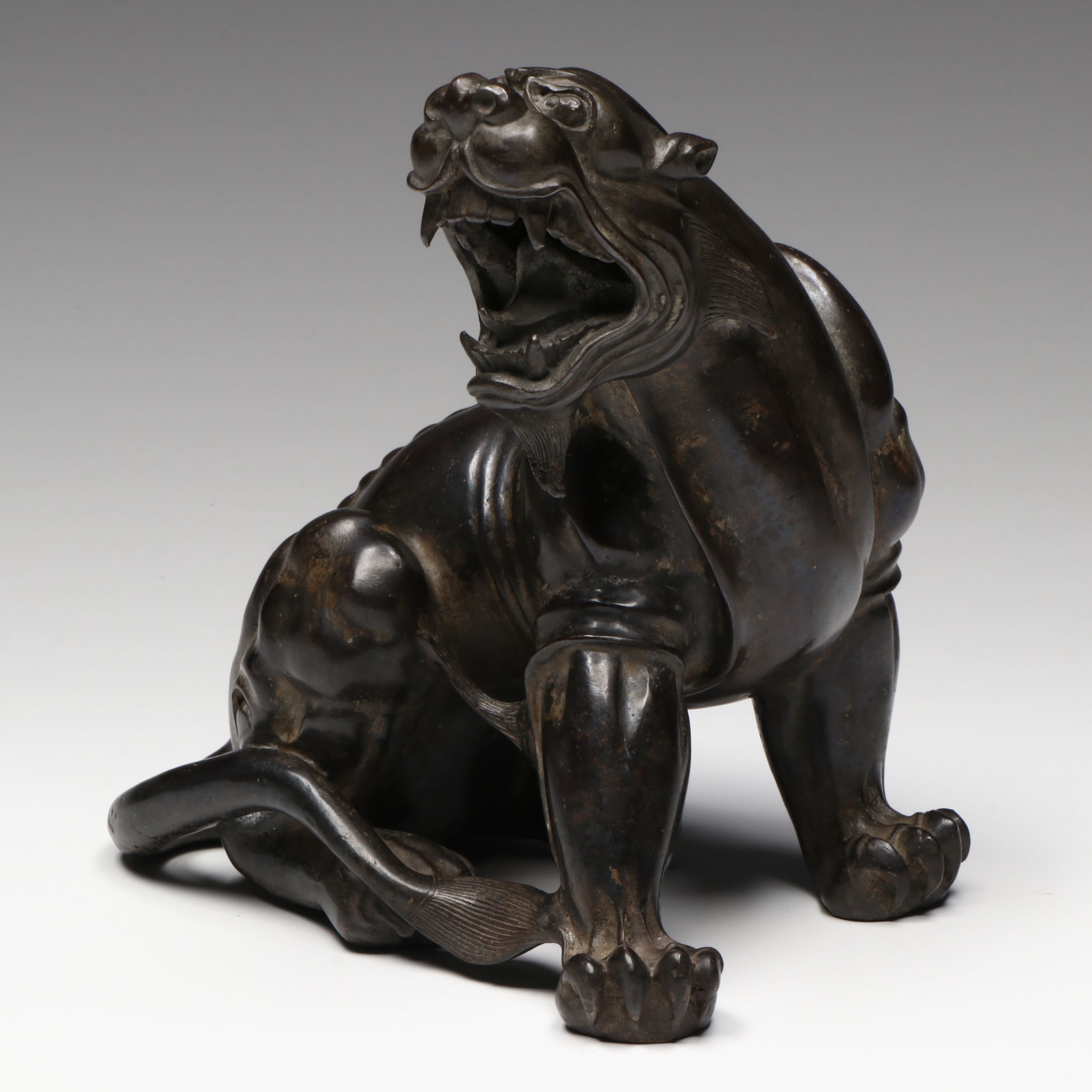 Japanese Bronze Tiger Figurine