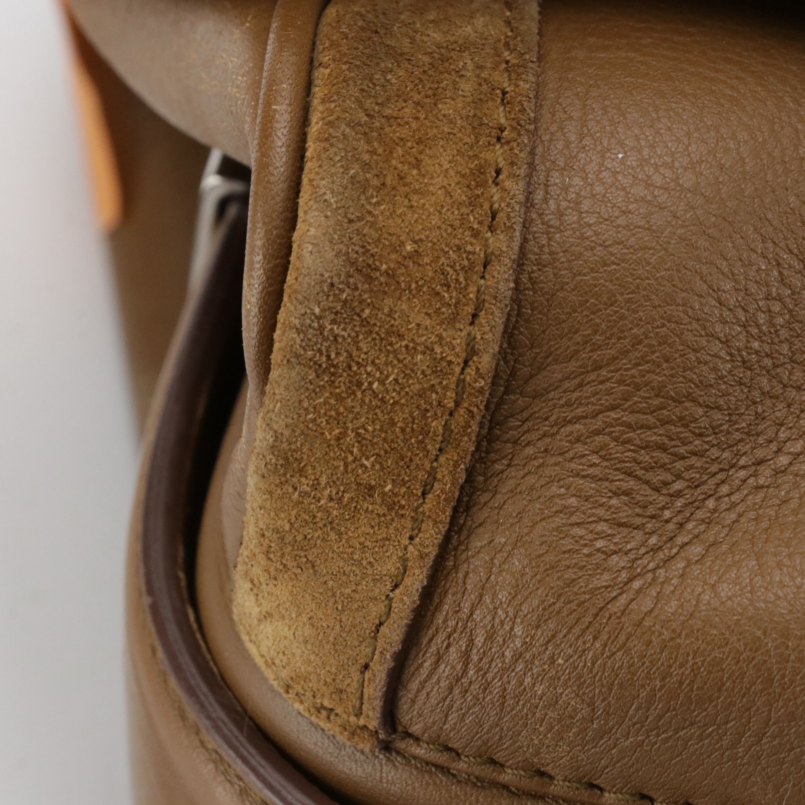 Salvatore Ferragamo Doctor's Top Handle Two-Way Bag in Brown Suede and Leather