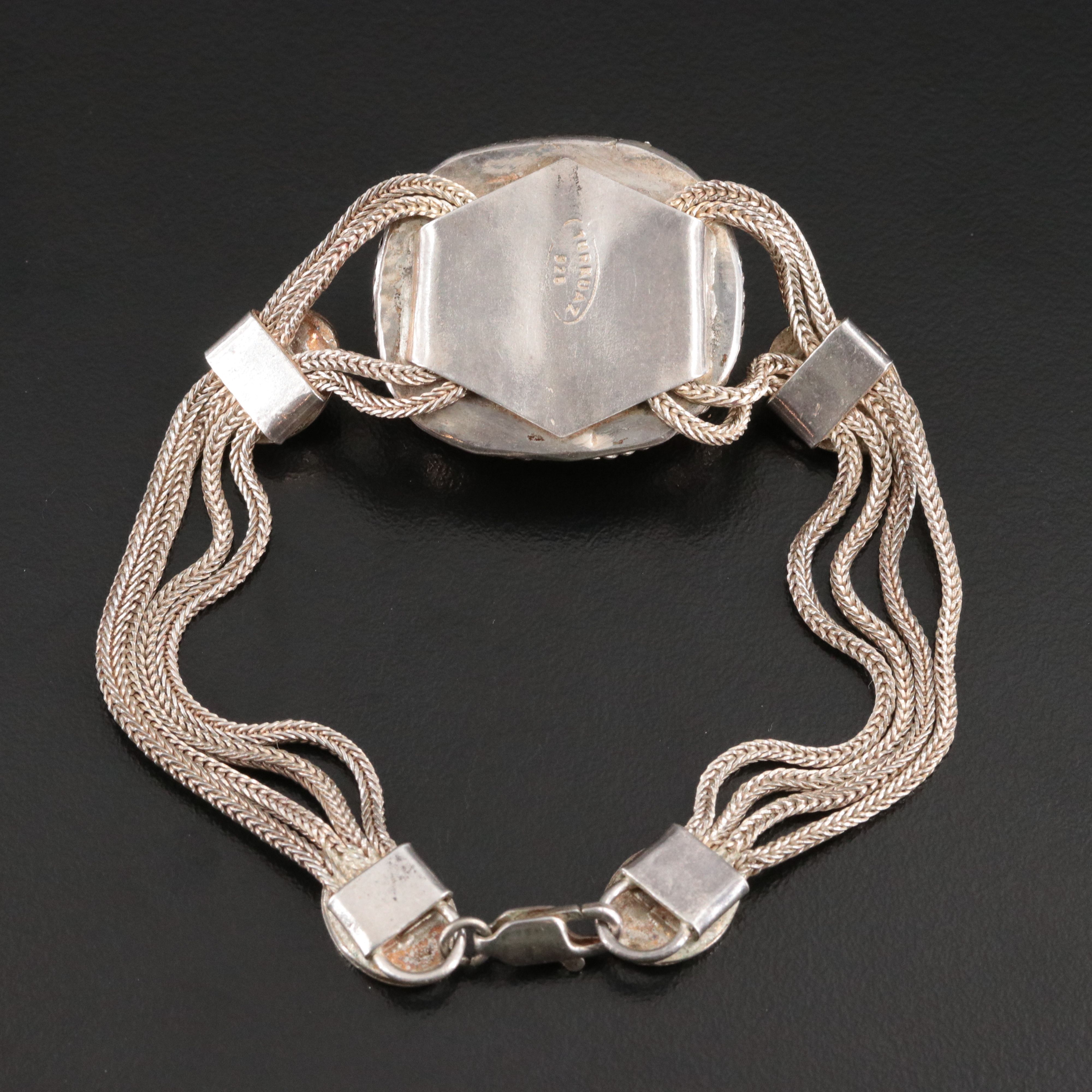 Sterling Bakelite Bracelet