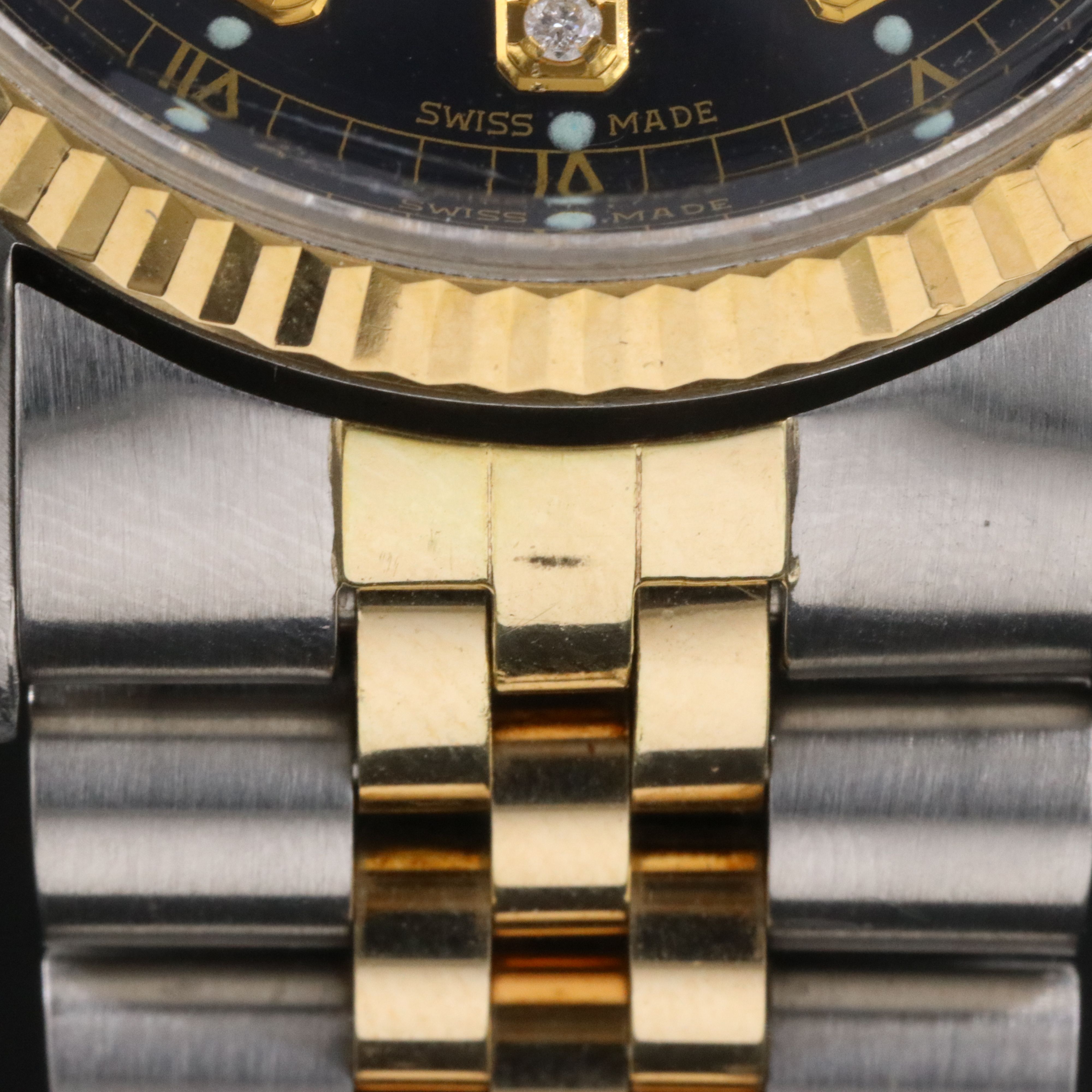 1984 Rolex Custom Diamond Dial & Band Datejust Watch