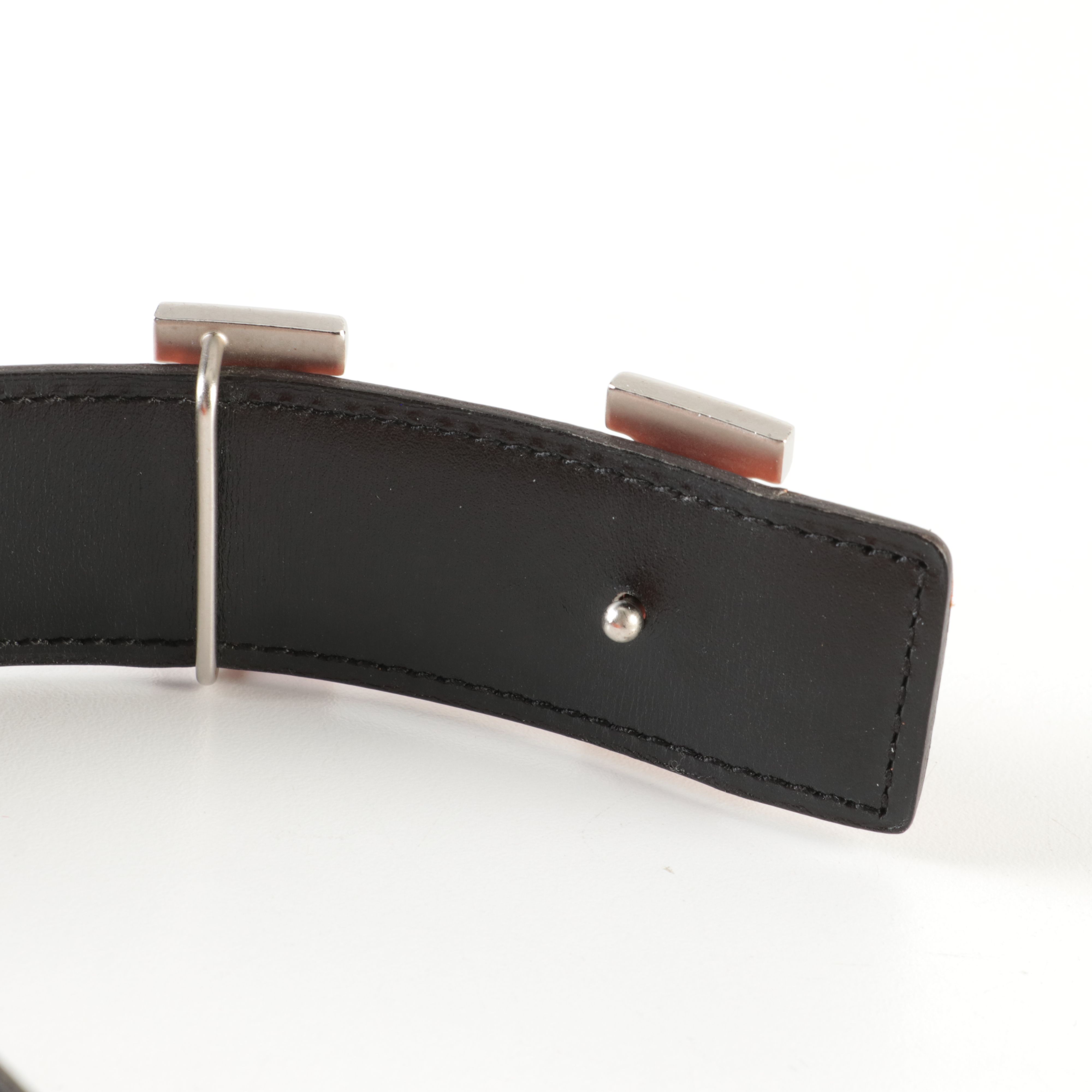 Hermès H Buckle Reversible Leather Belt