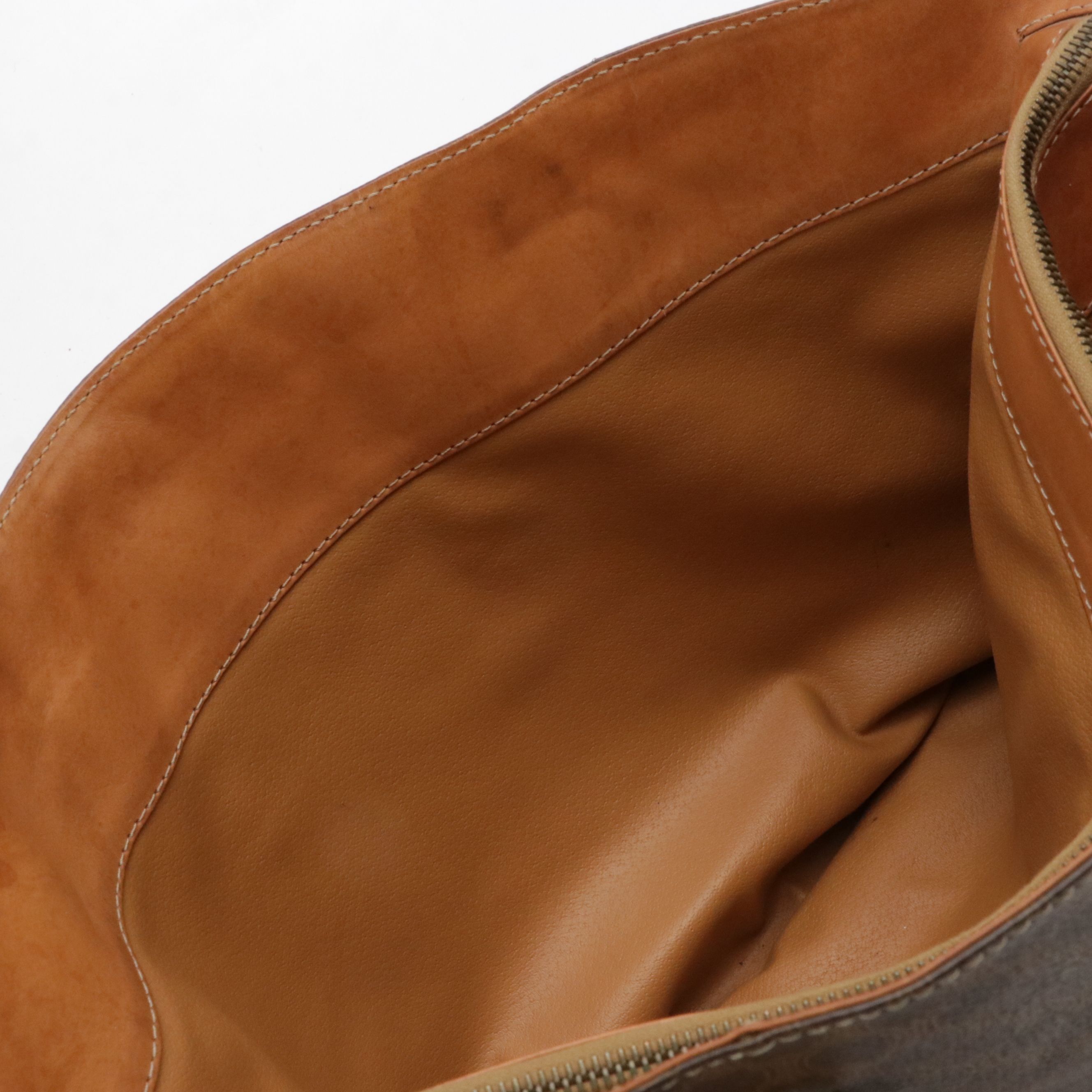 Celine Large Tote in Dark Brown Macadam Canvas and Leather