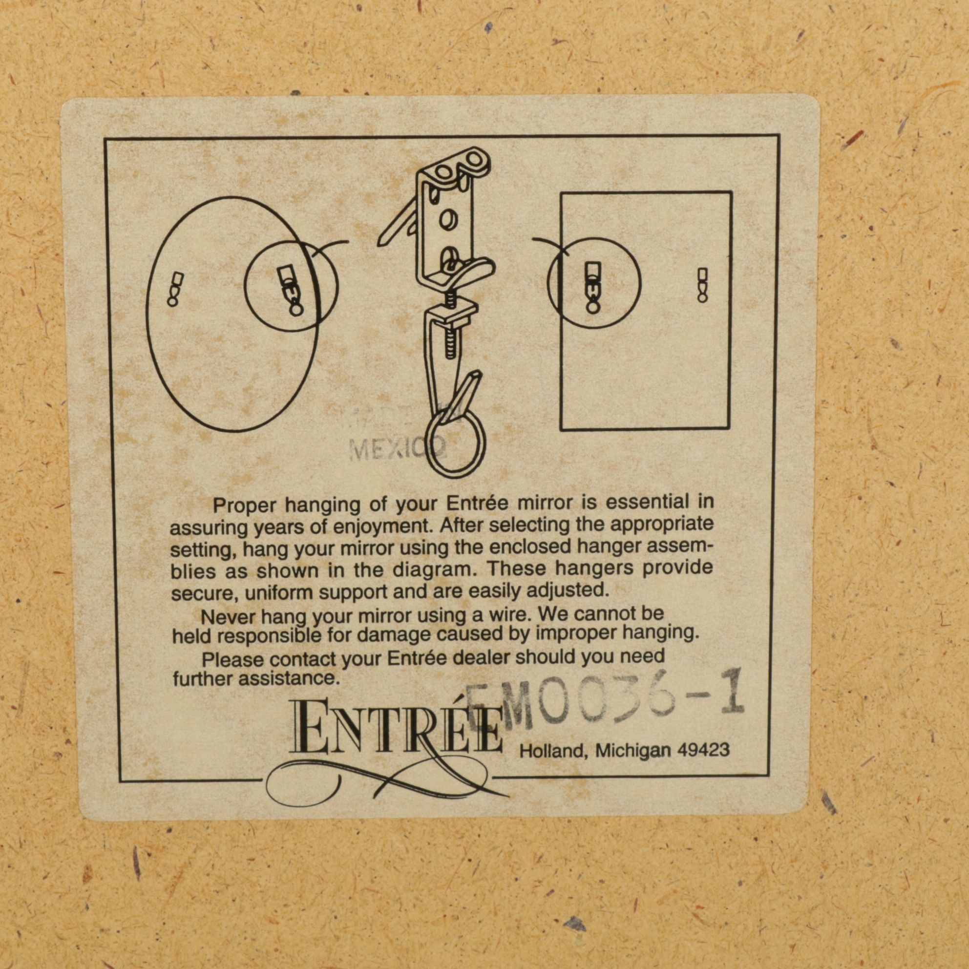 Entree Louis XV Style Rectangular Wall Mirror