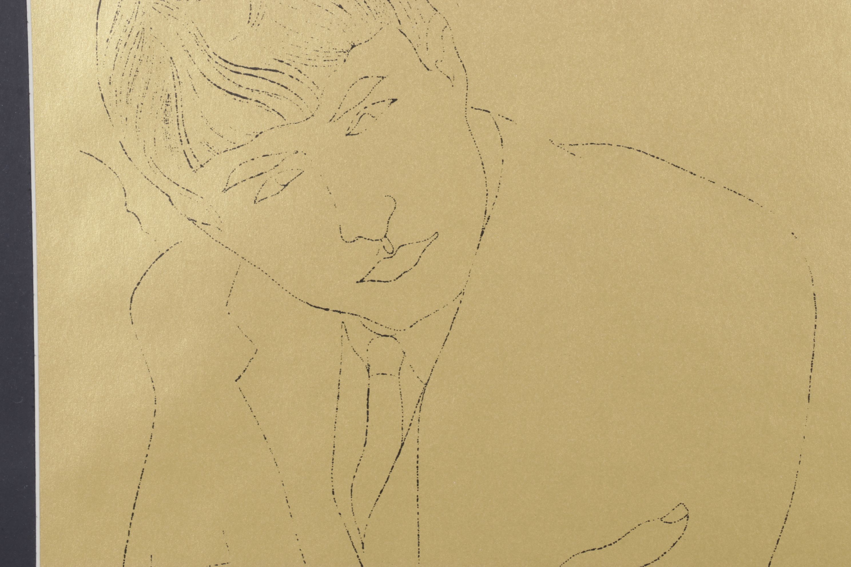 Offset Lithograph after Andy Warhol from "A Gold Book"