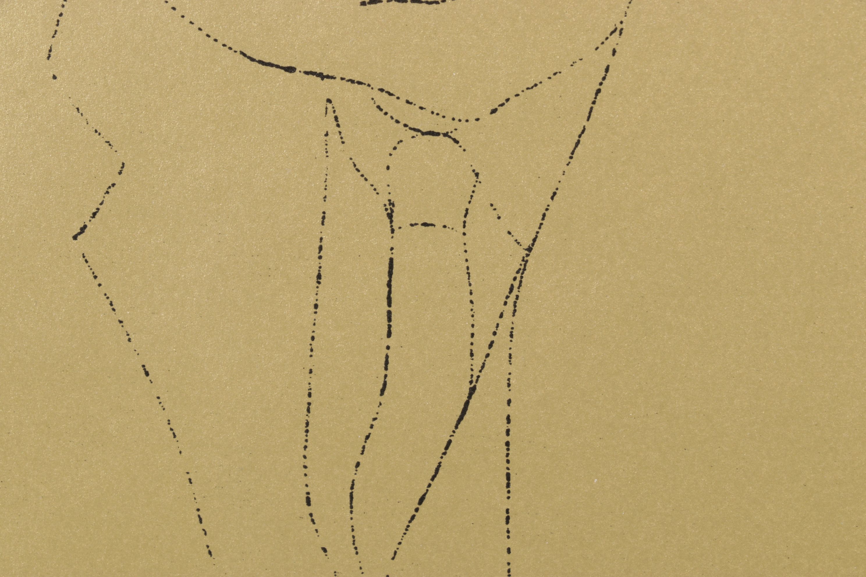 Offset Lithograph after Andy Warhol from "A Gold Book"