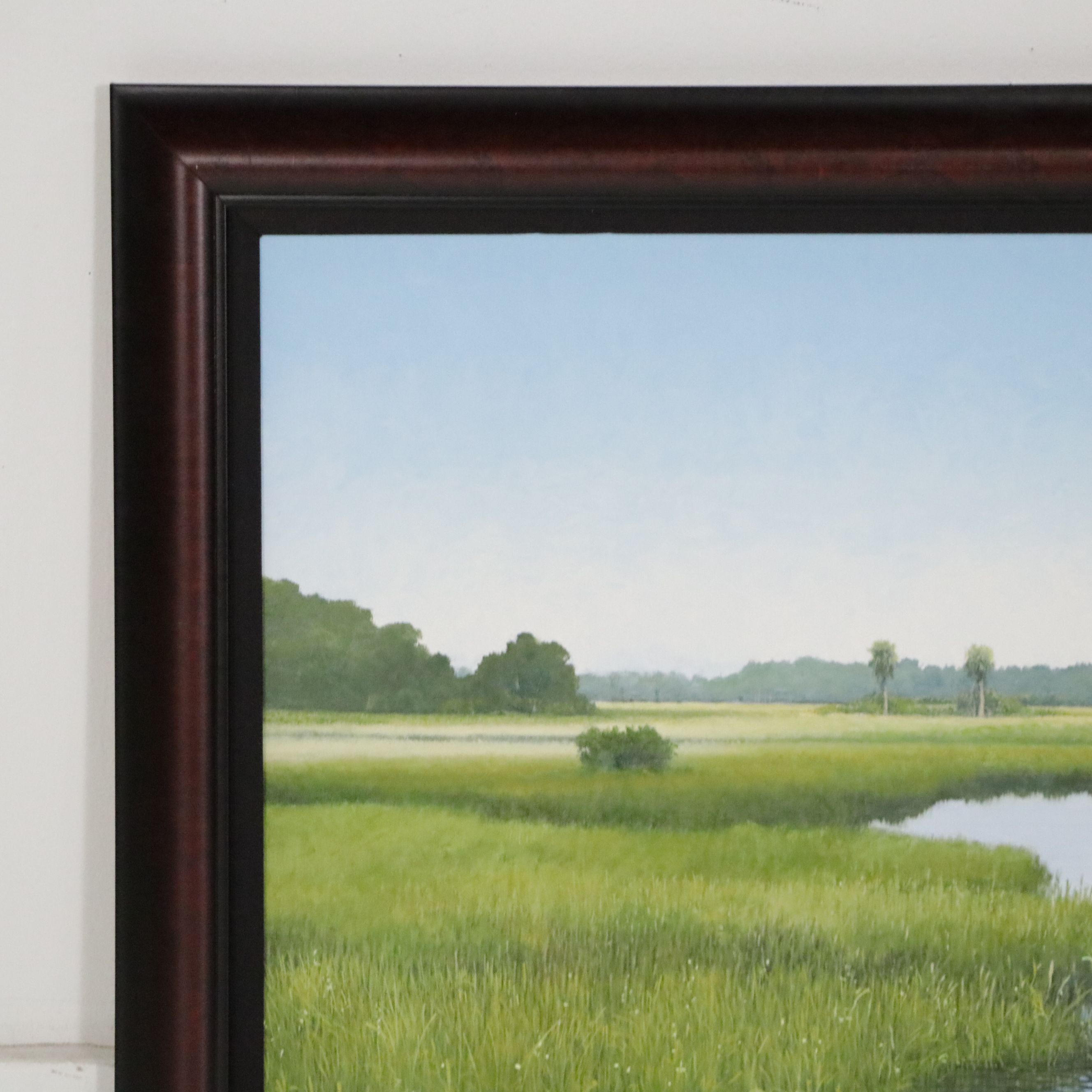 Kent Sullivan Landscape "Green Marsh," Late 20th Century