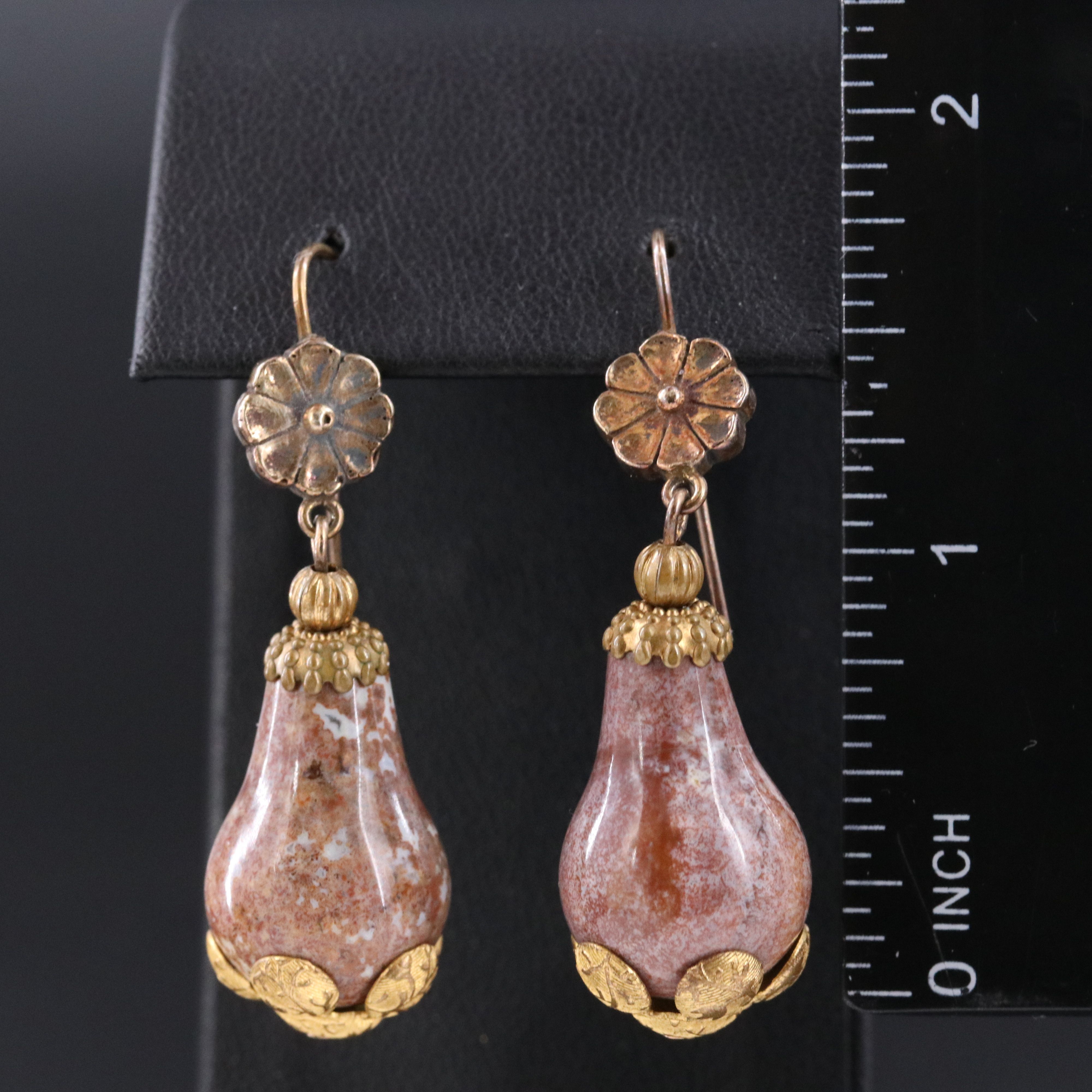 Vintage Jasper Earrings