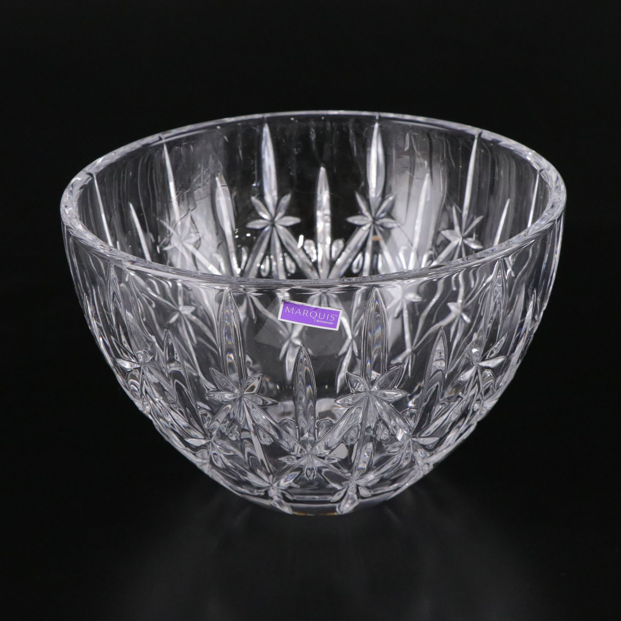 Marquis by Waterford Crystal "Sparkle" and "Quadrata" Centerpiece Bowls