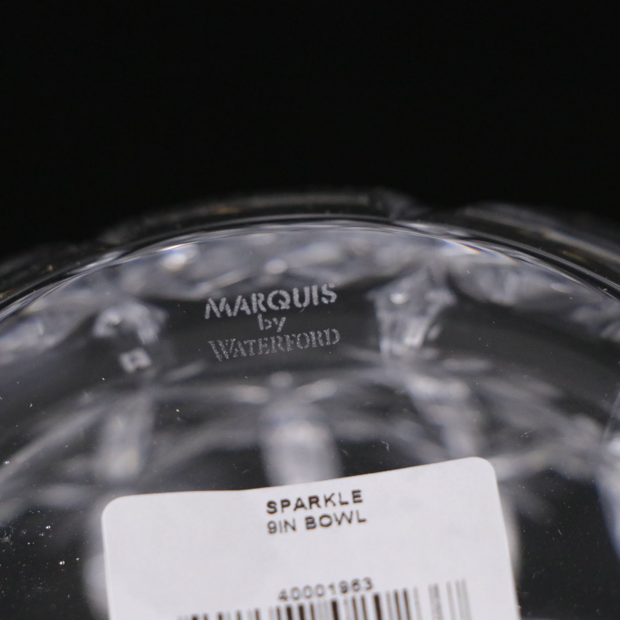 Marquis by Waterford Crystal "Sparkle" and "Quadrata" Centerpiece Bowls