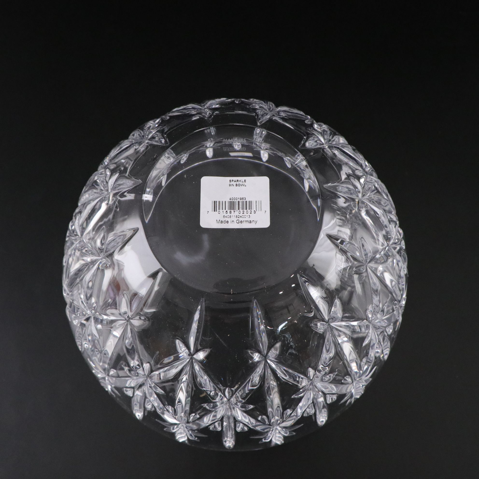 Marquis by Waterford Crystal "Sparkle" and "Quadrata" Centerpiece Bowls