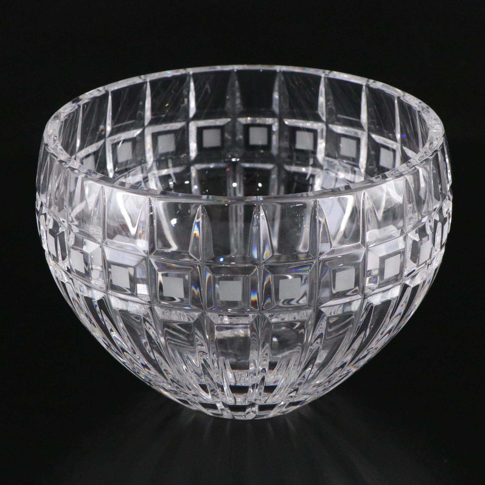 Marquis by Waterford Crystal "Sparkle" and "Quadrata" Centerpiece Bowls