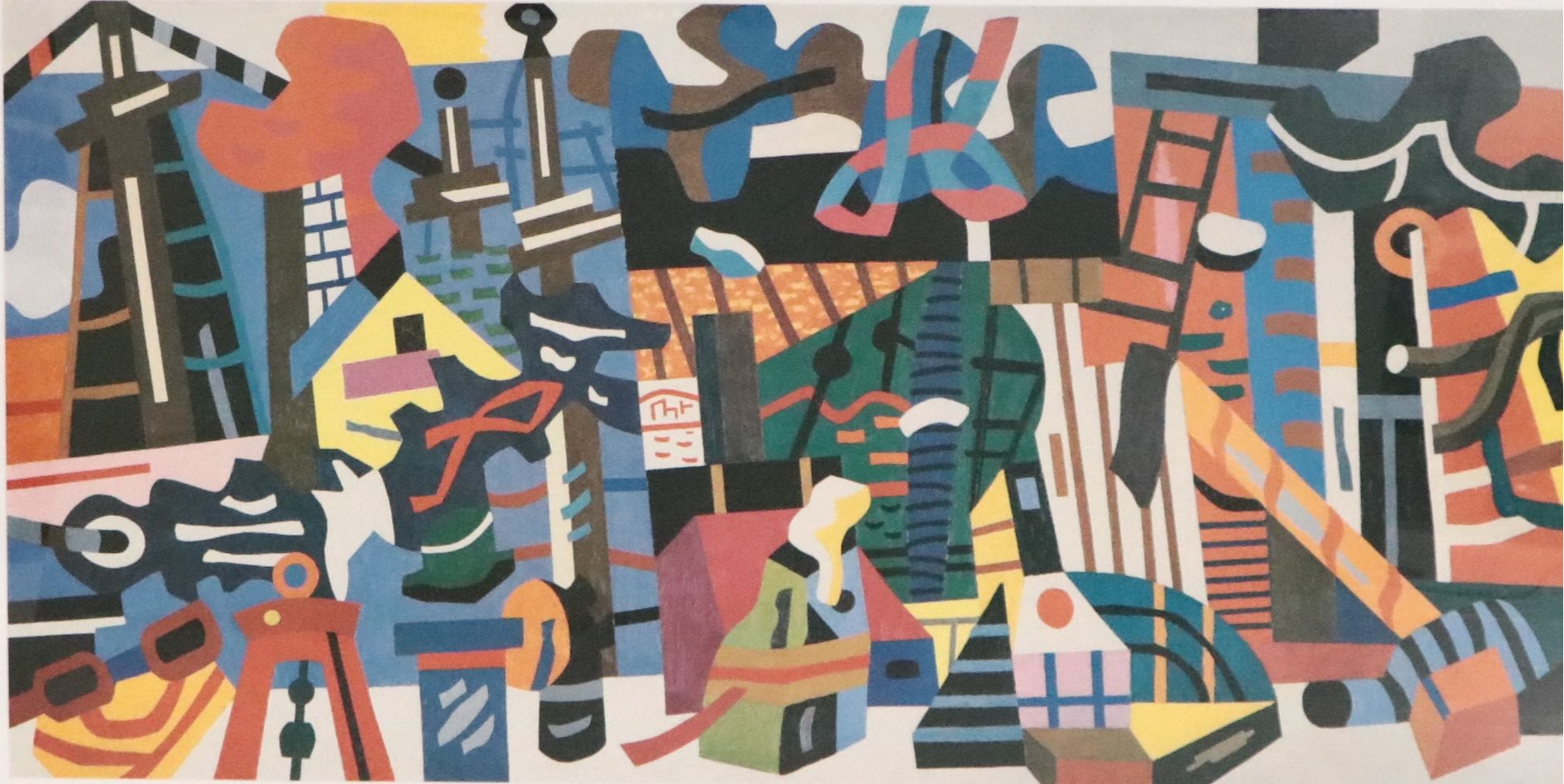 Offset Lithograph After Stuart Davis "Swing Landscape"