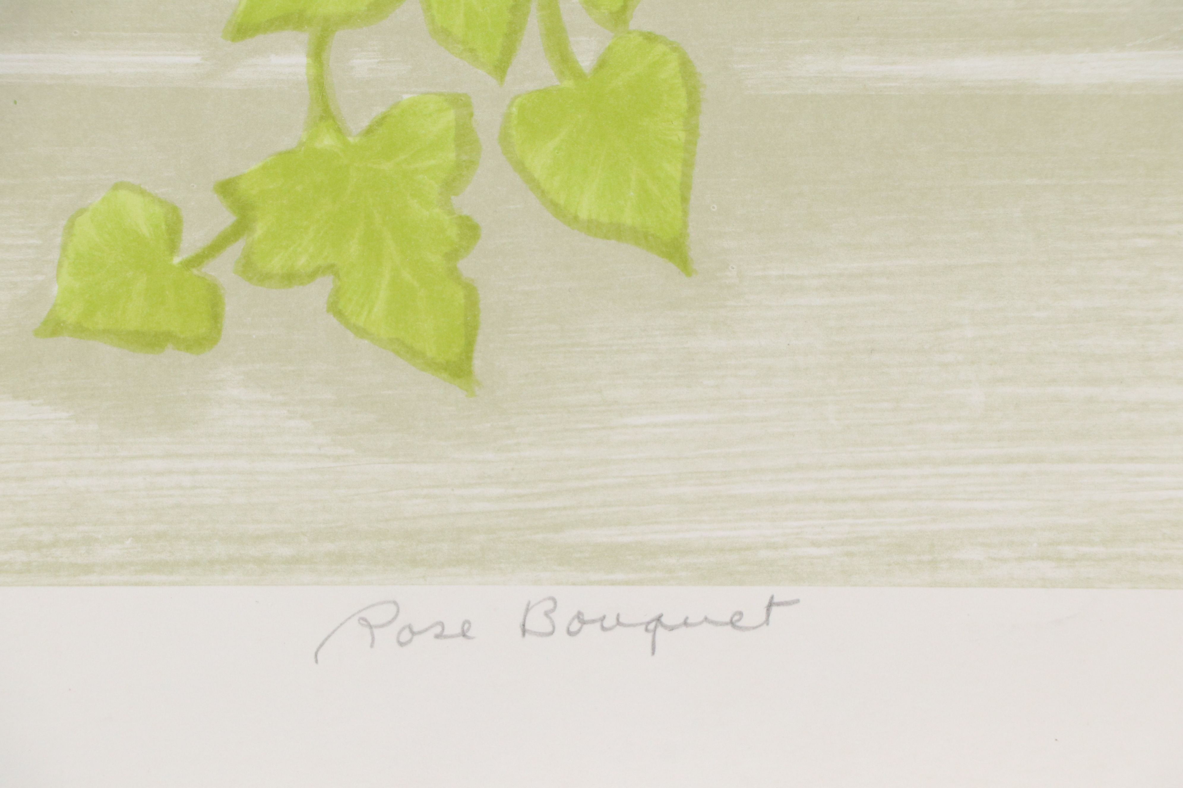 Don Shepler Still Life Lithograph "Rose Bouquet"