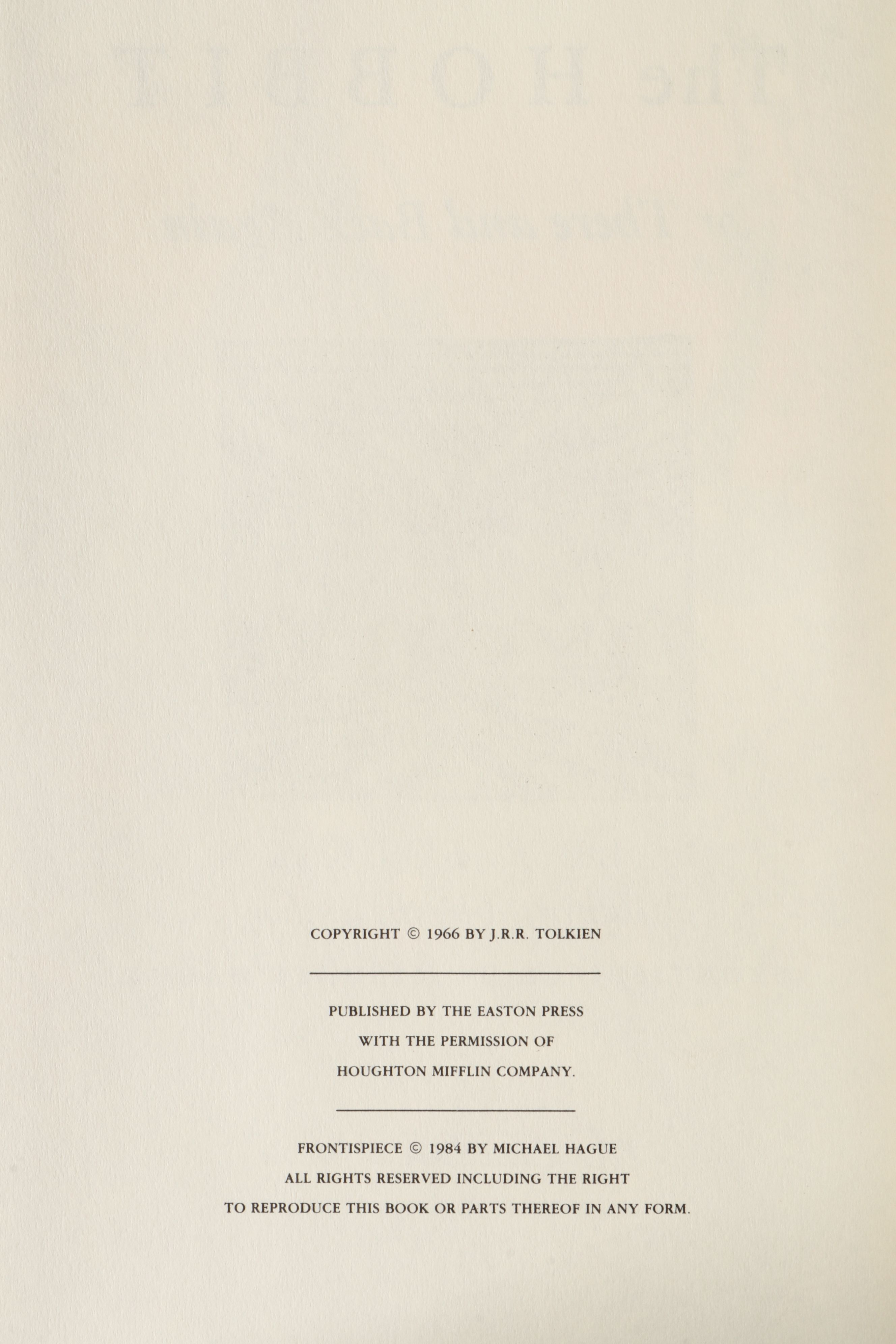 Easton Press "Tolkien's Classics" Four-Volume Set by J. R. R. Tolkien