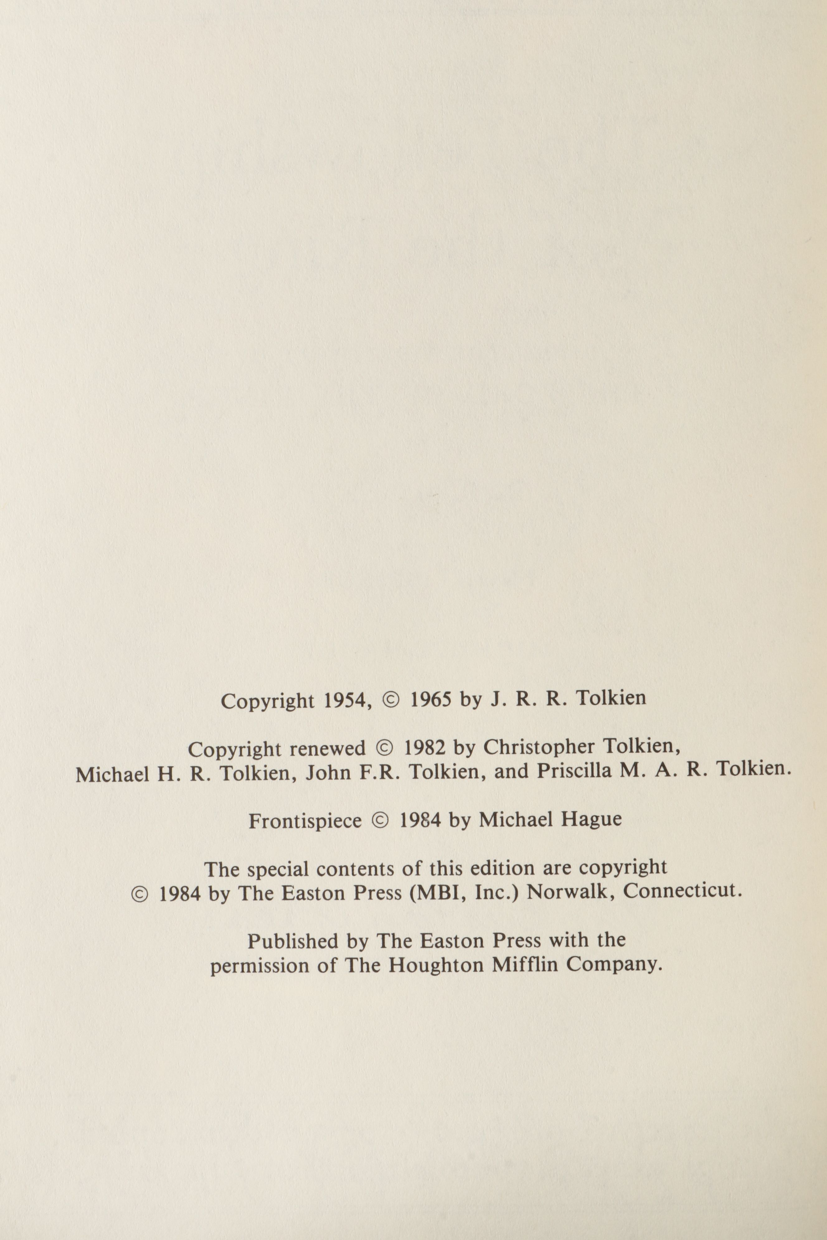 Easton Press "Tolkien's Classics" Four-Volume Set by J. R. R. Tolkien