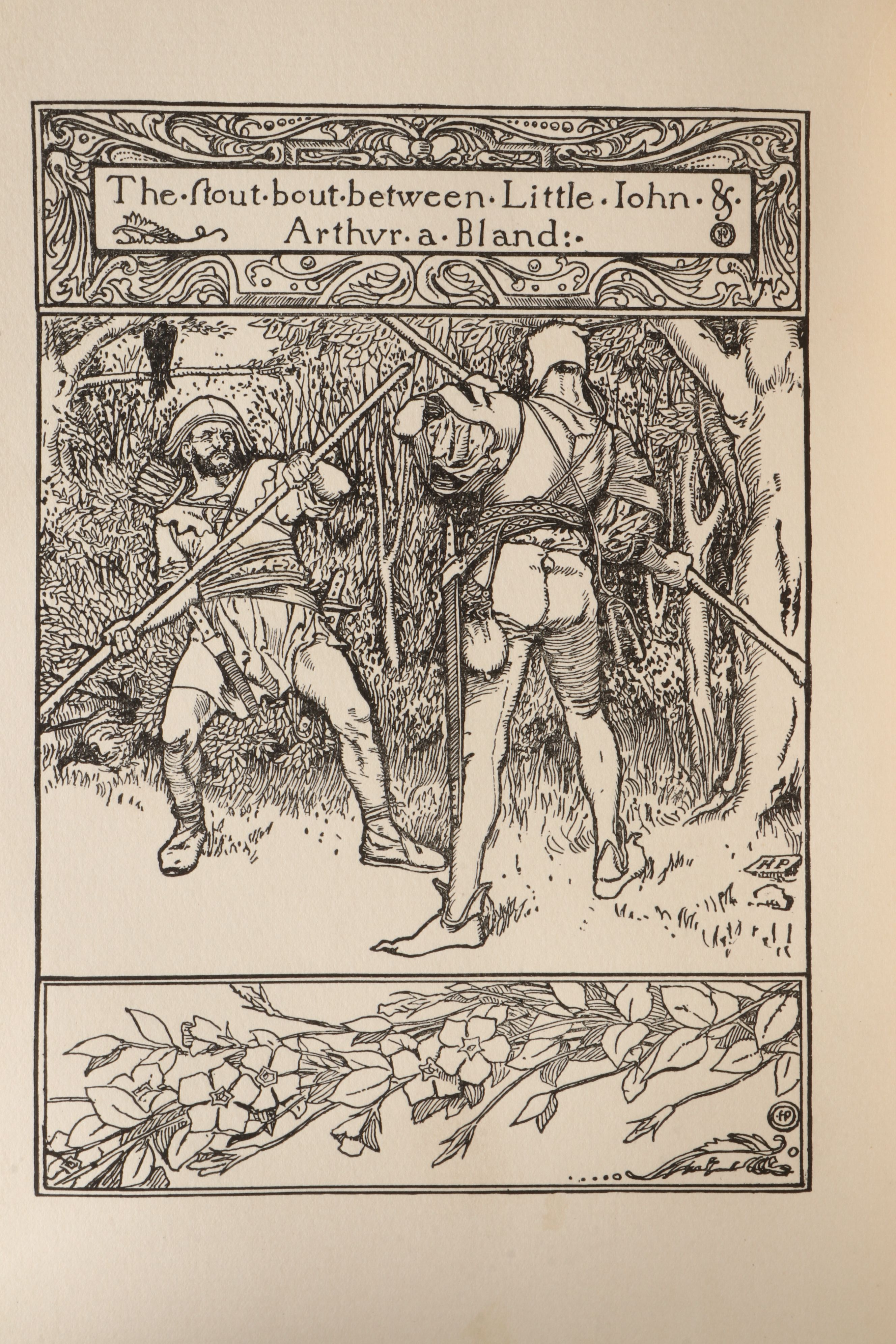 Illustrated "The Merry Adventures of Robin Hood" by Howard Pyle, 1910