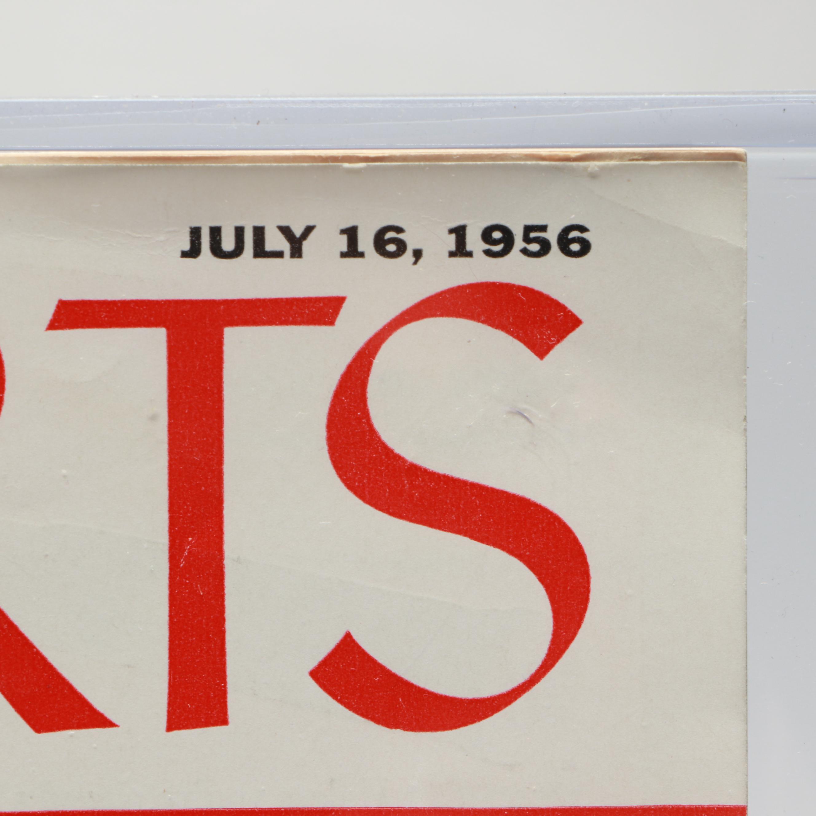 "Sports Illustrated" 1956 Magazine And Other Contemporary Cincinnati Reds Prints