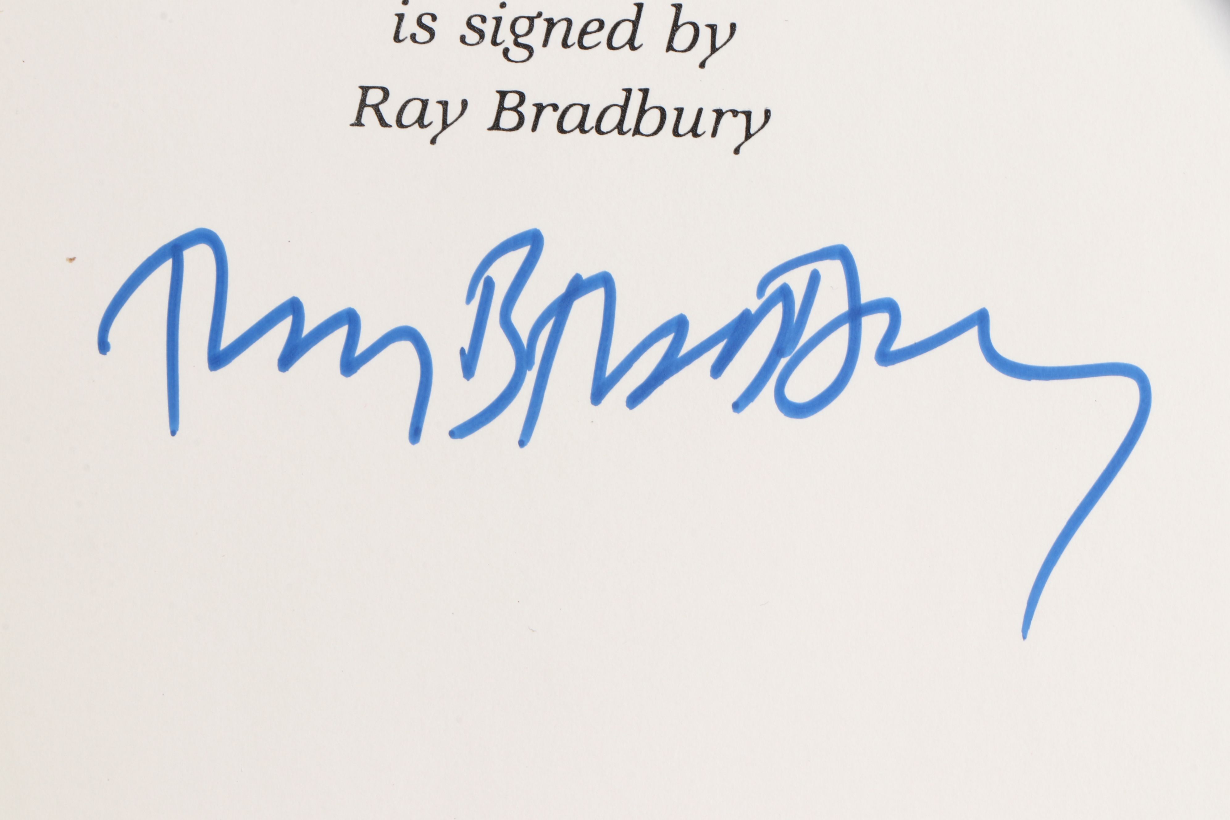 Easton Press Signed "The Martian Chronicles" by Ray Bradbury, 1989