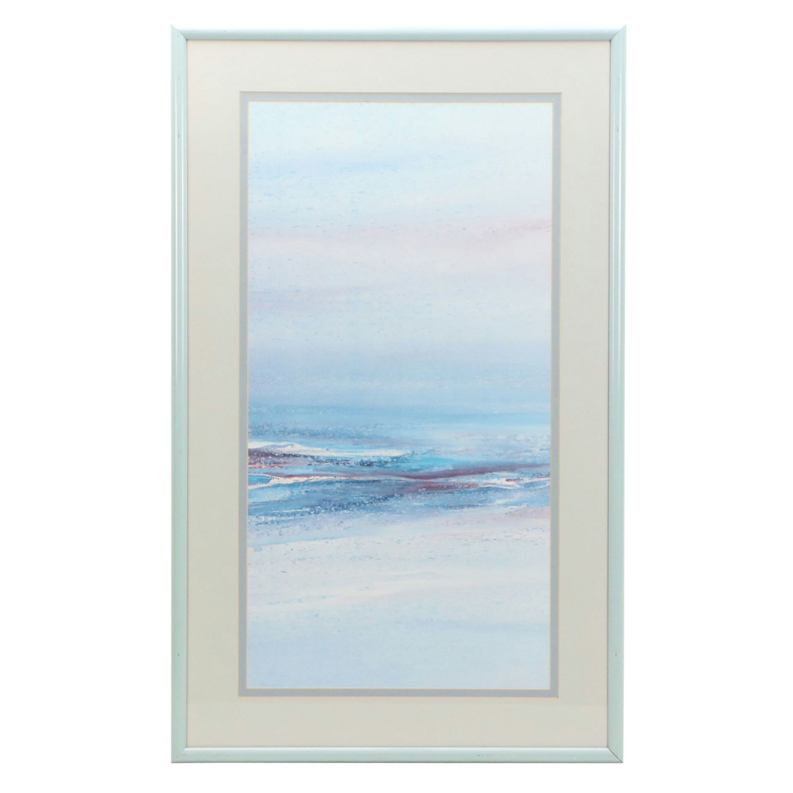 Pair of Offset Lithographs of Abstract Seascapes, 21st Century