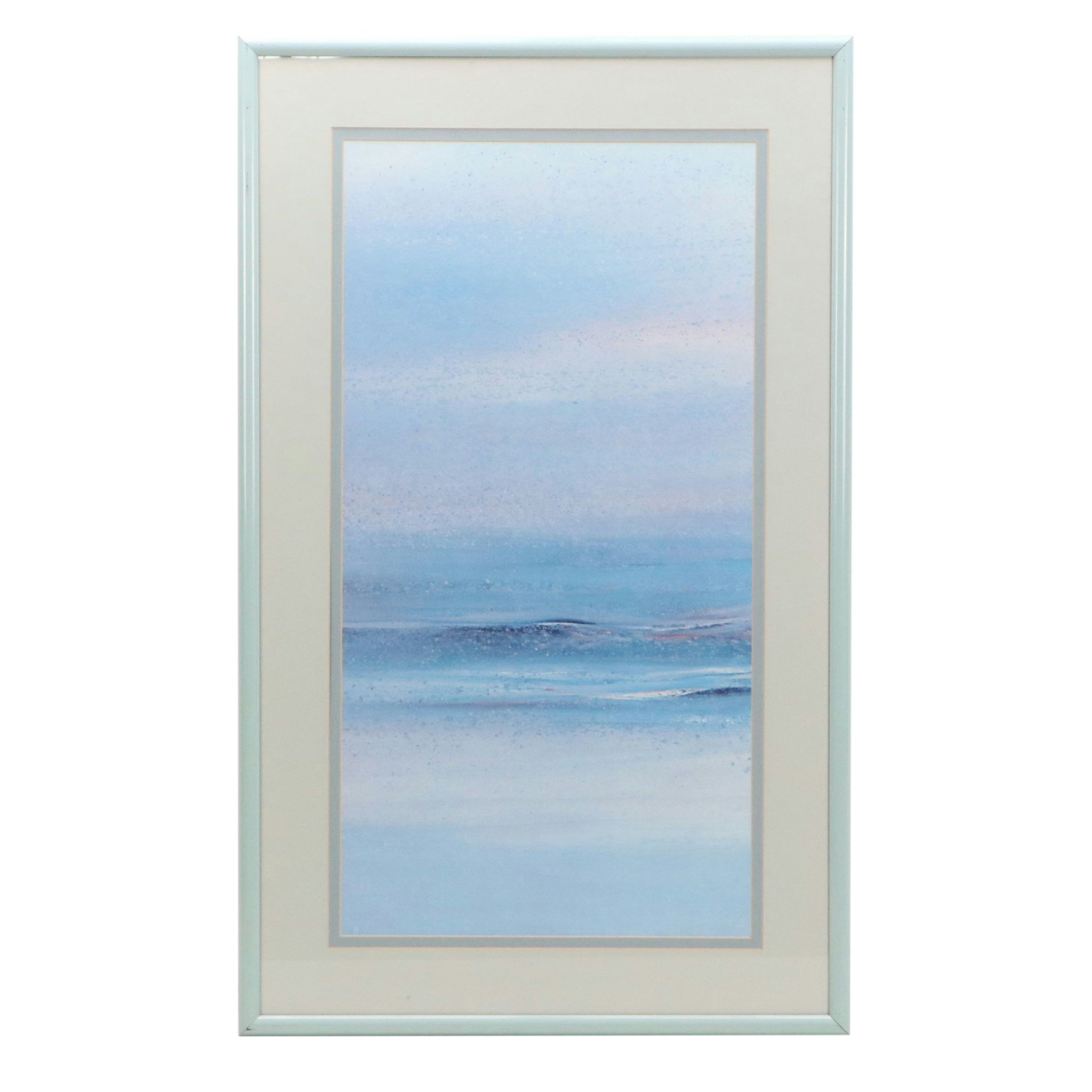 Pair of Offset Lithographs of Abstract Seascapes, 21st Century