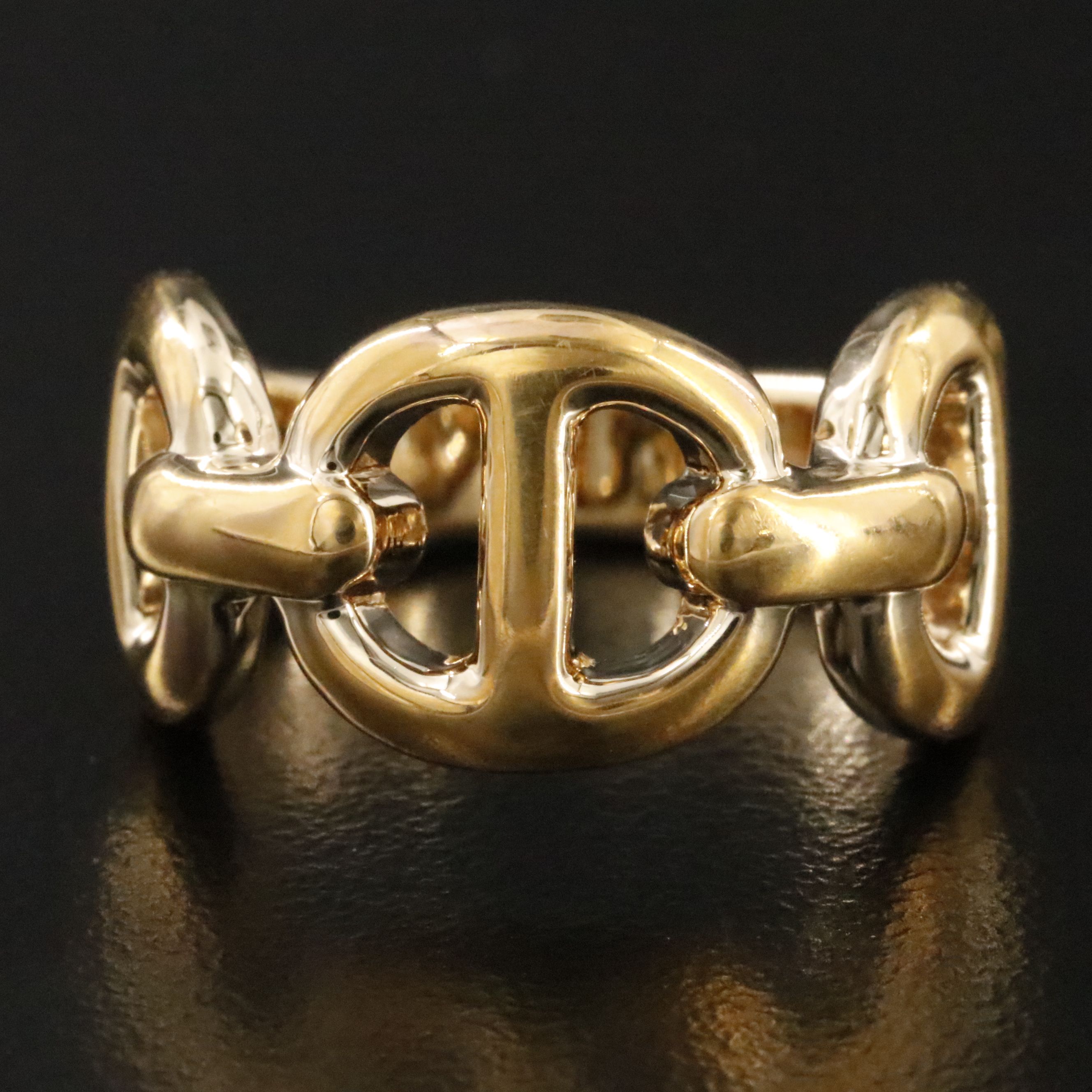 Electroformed 14K Mariner Link Ring