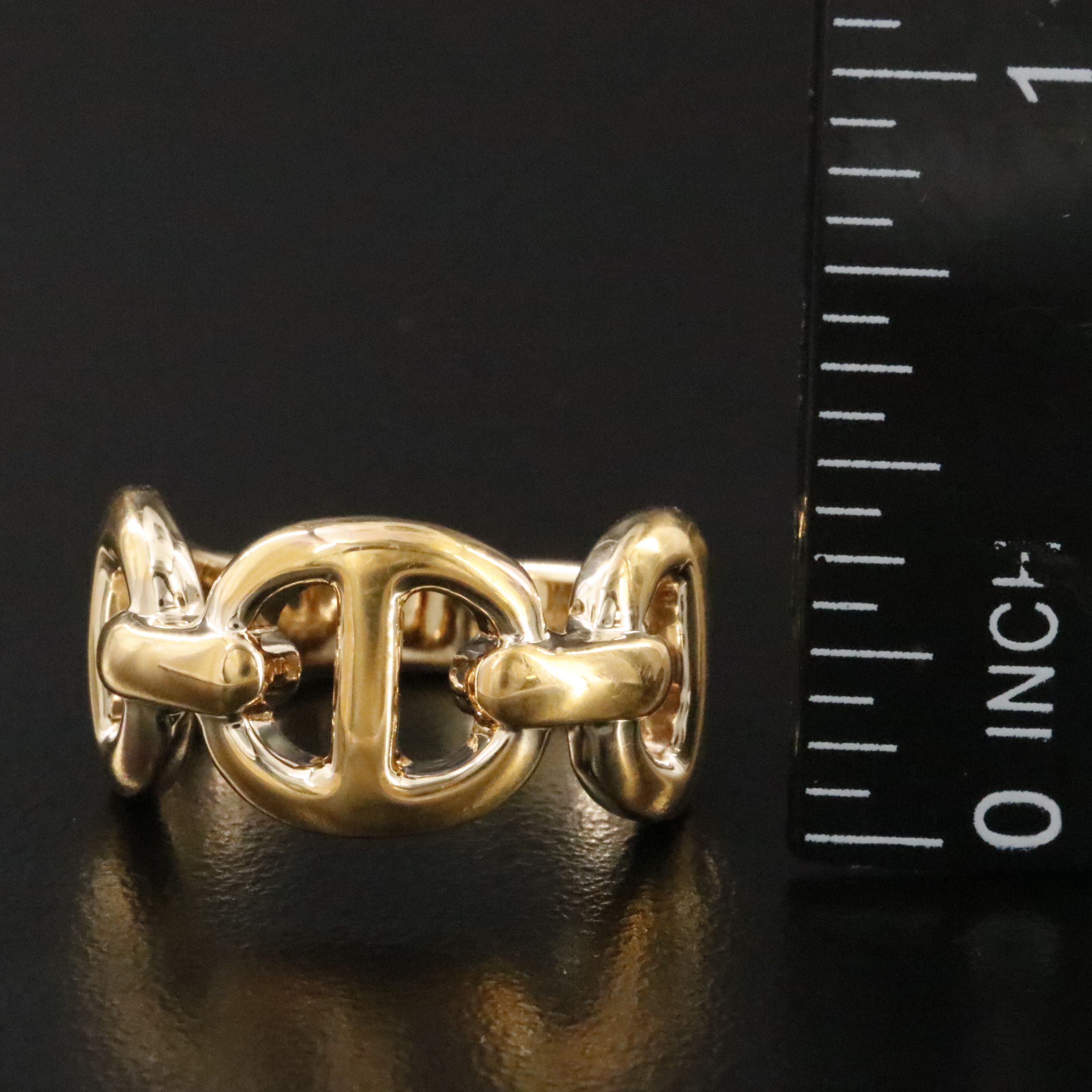 Electroformed 14K Mariner Link Ring